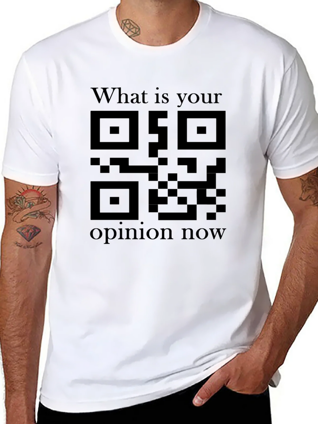 QR Code Opinion Tee - Unique Graphic Shirt product image 5