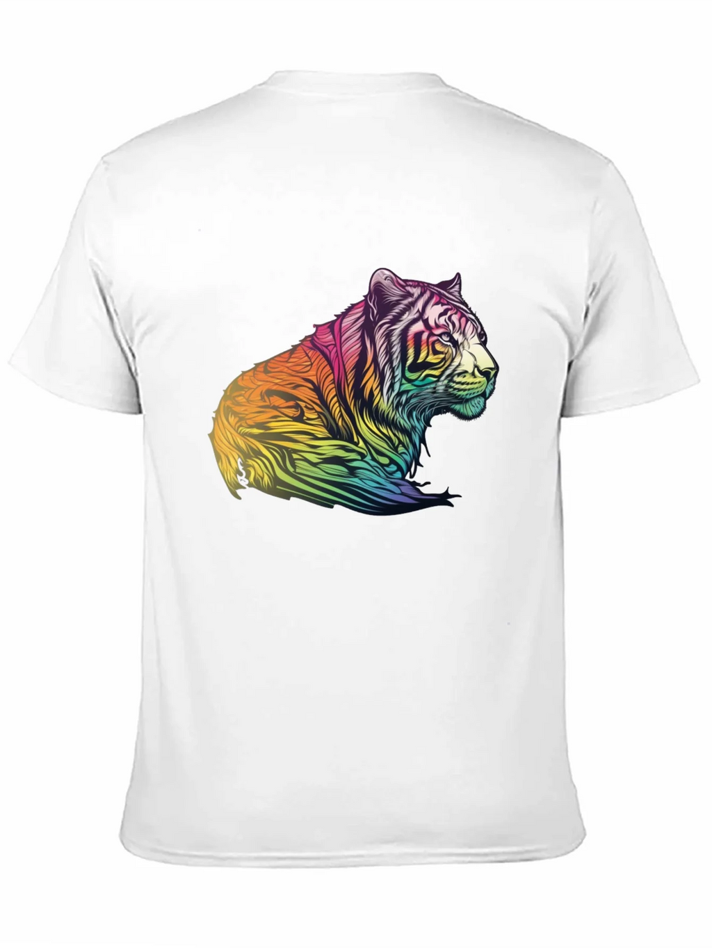 Rainbow Tiger Graphic Tee - Mens Black T-Shirt product image 10