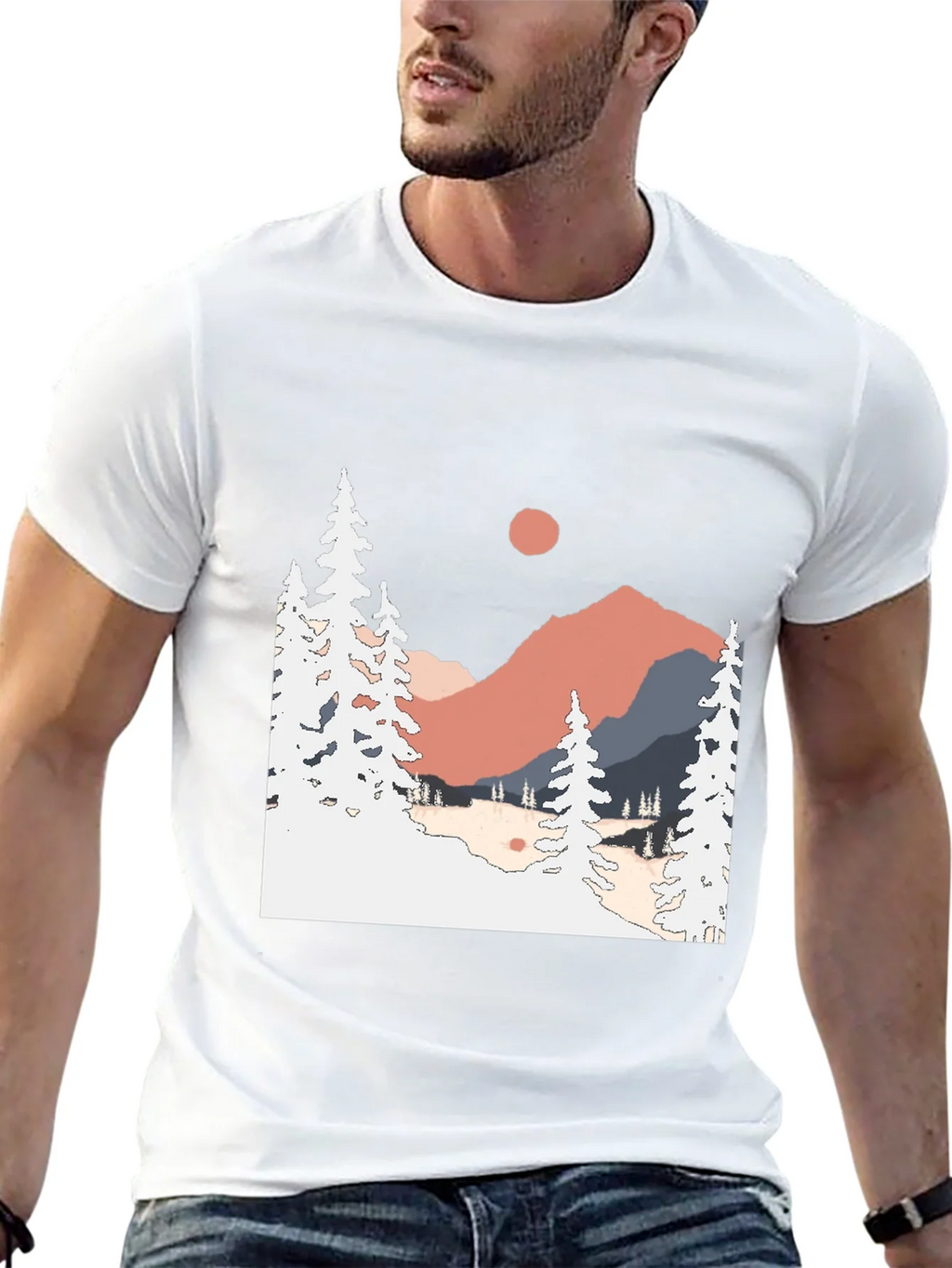 Mountain Scene Graphic Tee - Nature Lover Apparel product image 12