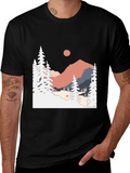 Mountain Scene Graphic Tee - Nature Lover Apparel product image 1