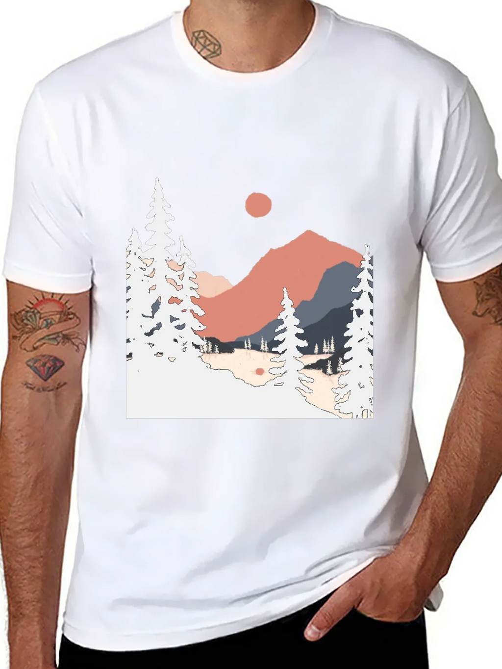 Mountain Scene Graphic Tee - Nature Lover Apparel product image 7