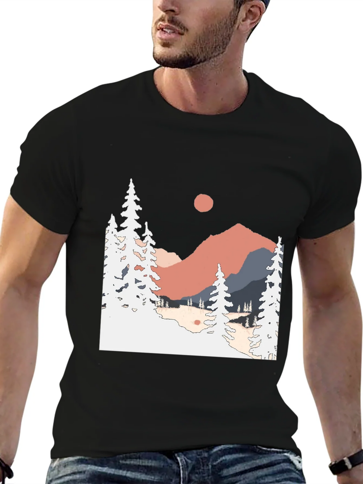 Mountain Scene Graphic Tee - Nature Lover Apparel product image 6