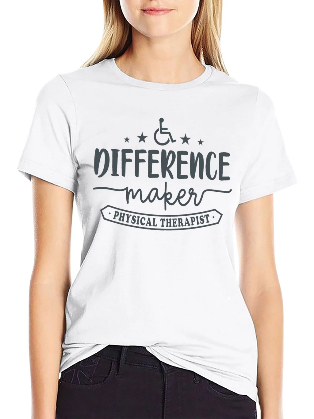 Difference Maker Physical Therapist Black T-Shirt product image 8