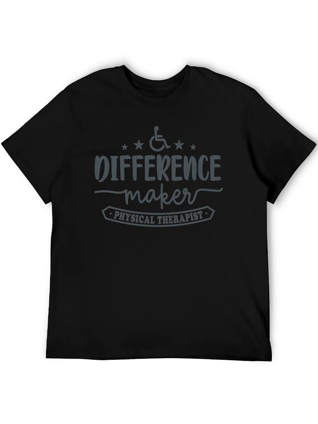 Difference Maker Physical Therapist Black T-Shirt product image 5