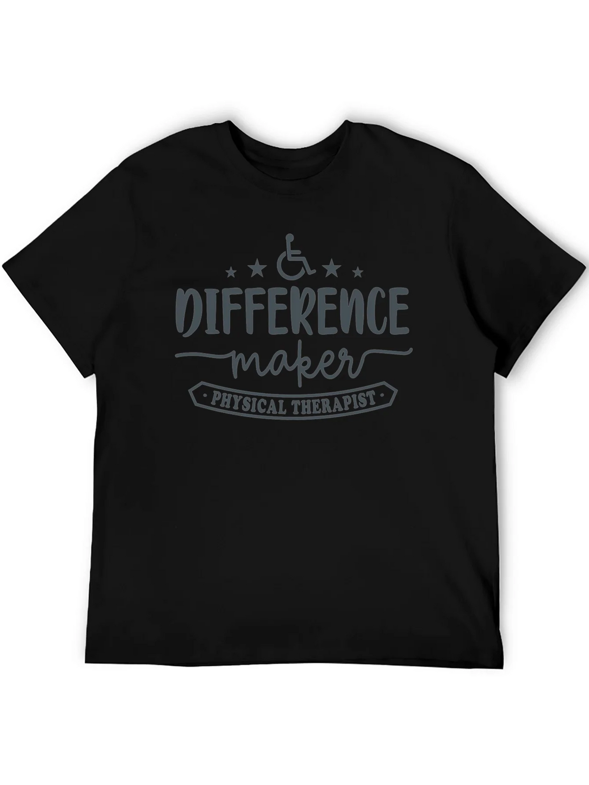 Difference Maker Physical Therapist Black T-Shirt product image 5