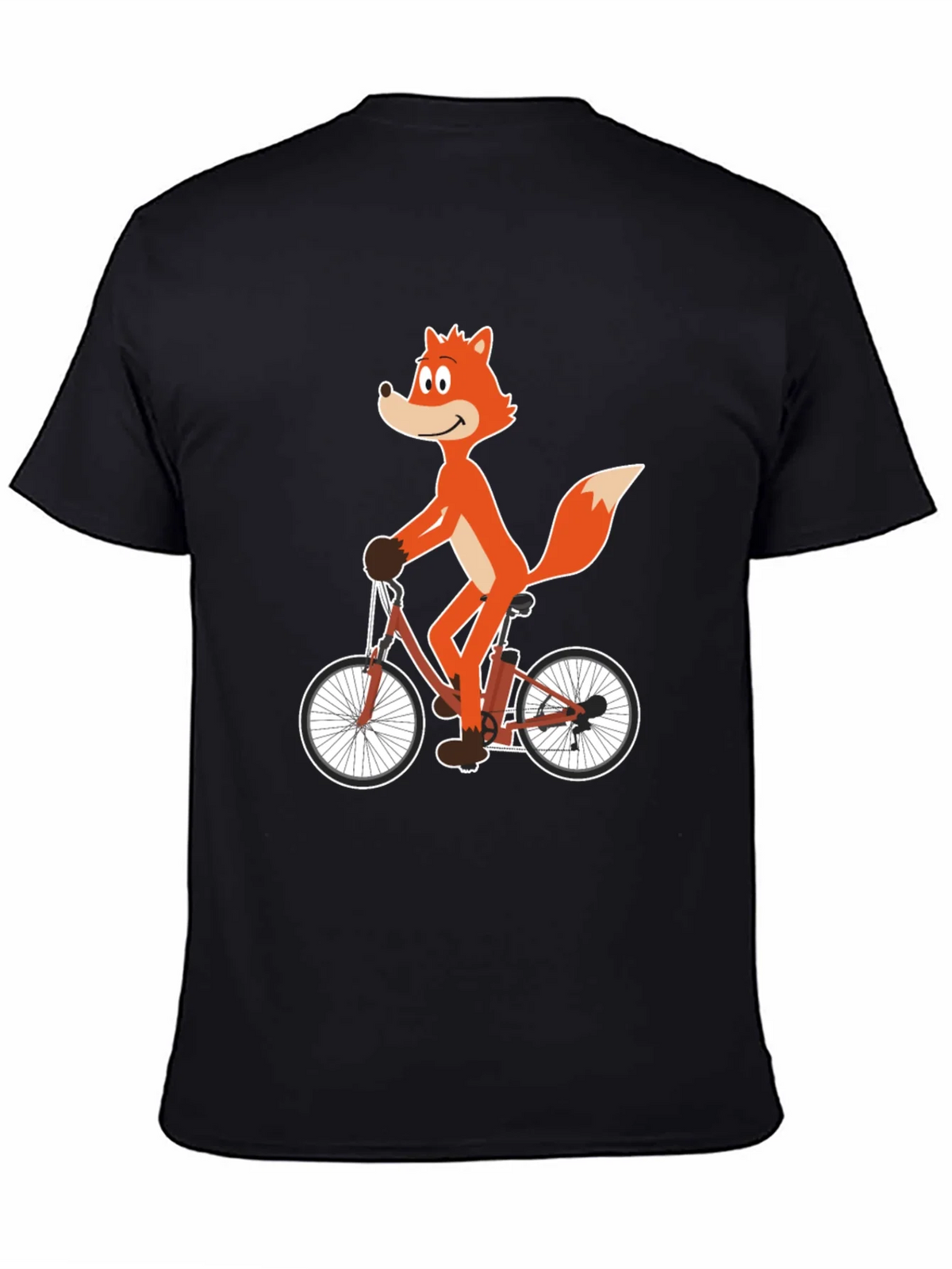 Fox on Bicycle Graphic Tee product image 4