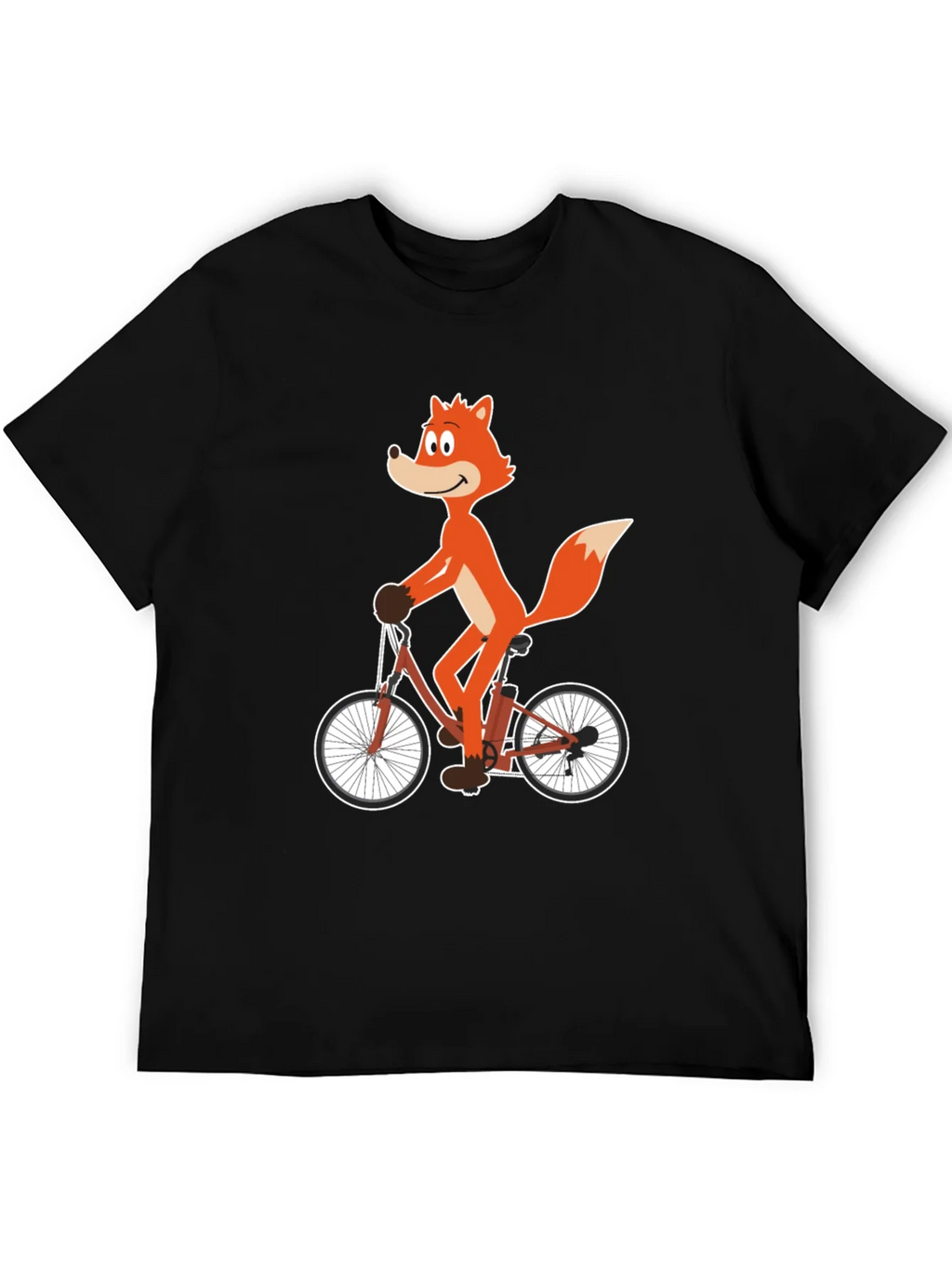 Fox on Bicycle Graphic Tee product image 5