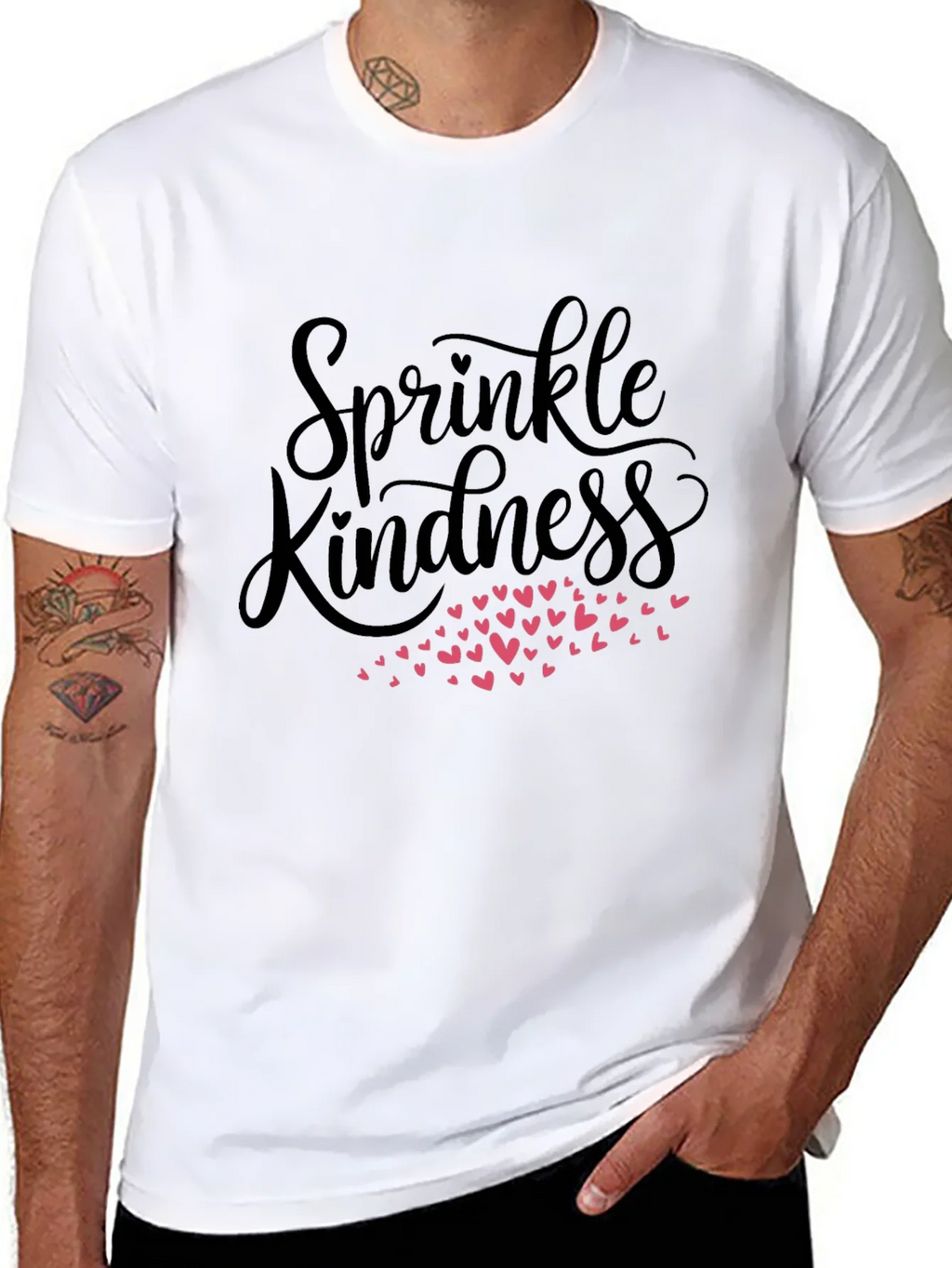 Sprinkle Kindness Black Graphic Tee product image 5