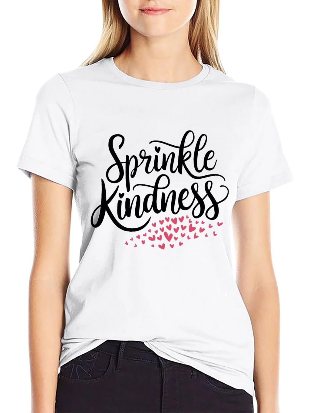Sprinkle Kindness Black Graphic Tee product image 6