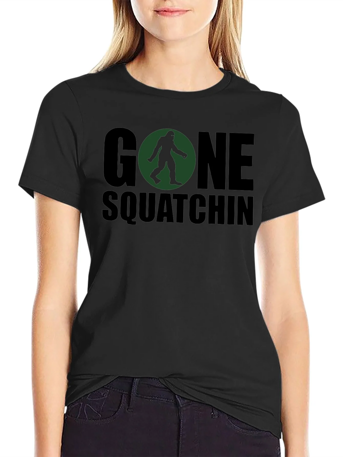 Gone Squatchin Graphic Tee - Bigfoot Adventure Shirt product image 2