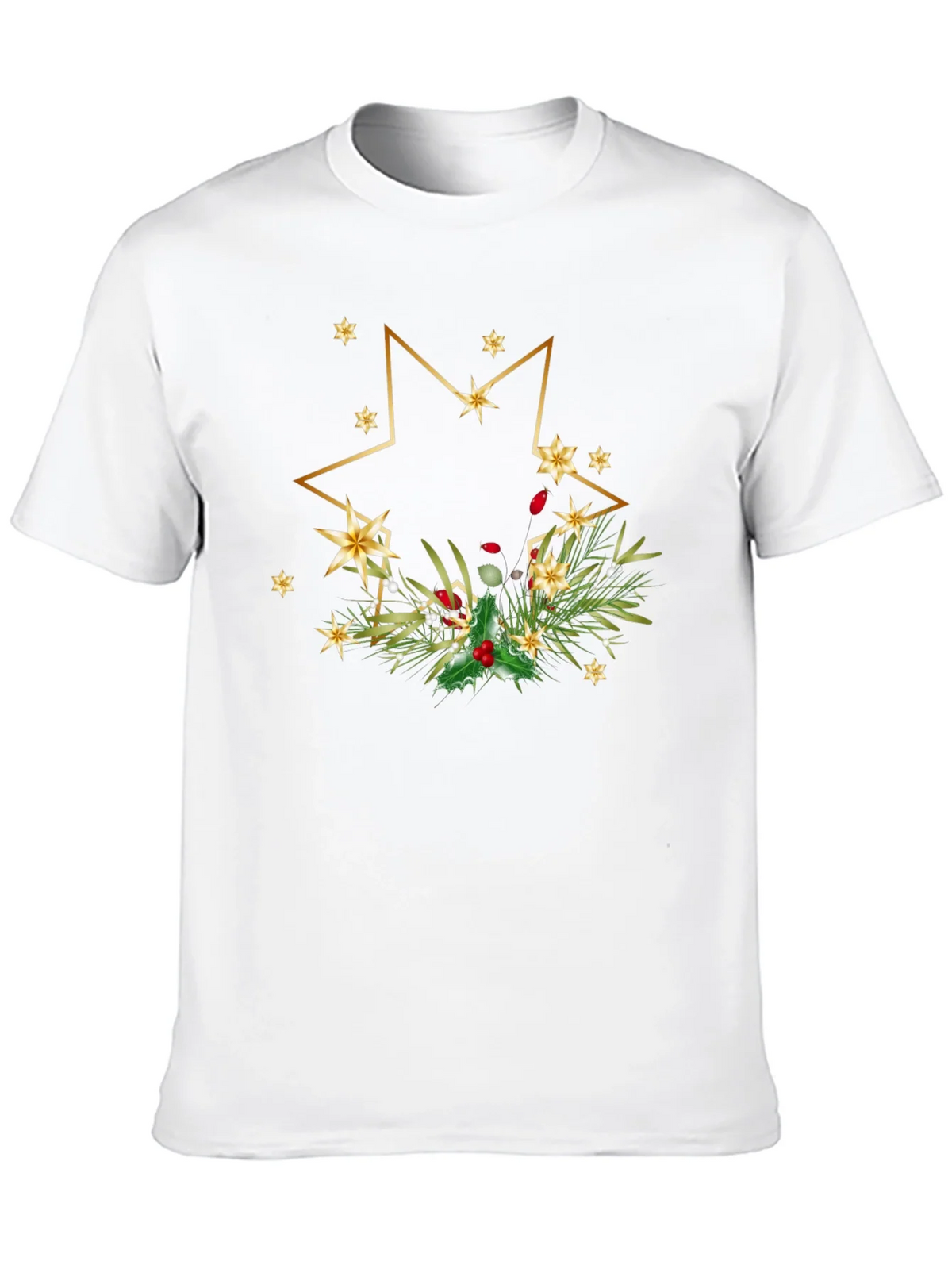 Festive Star Christmas T-Shirt product image 2