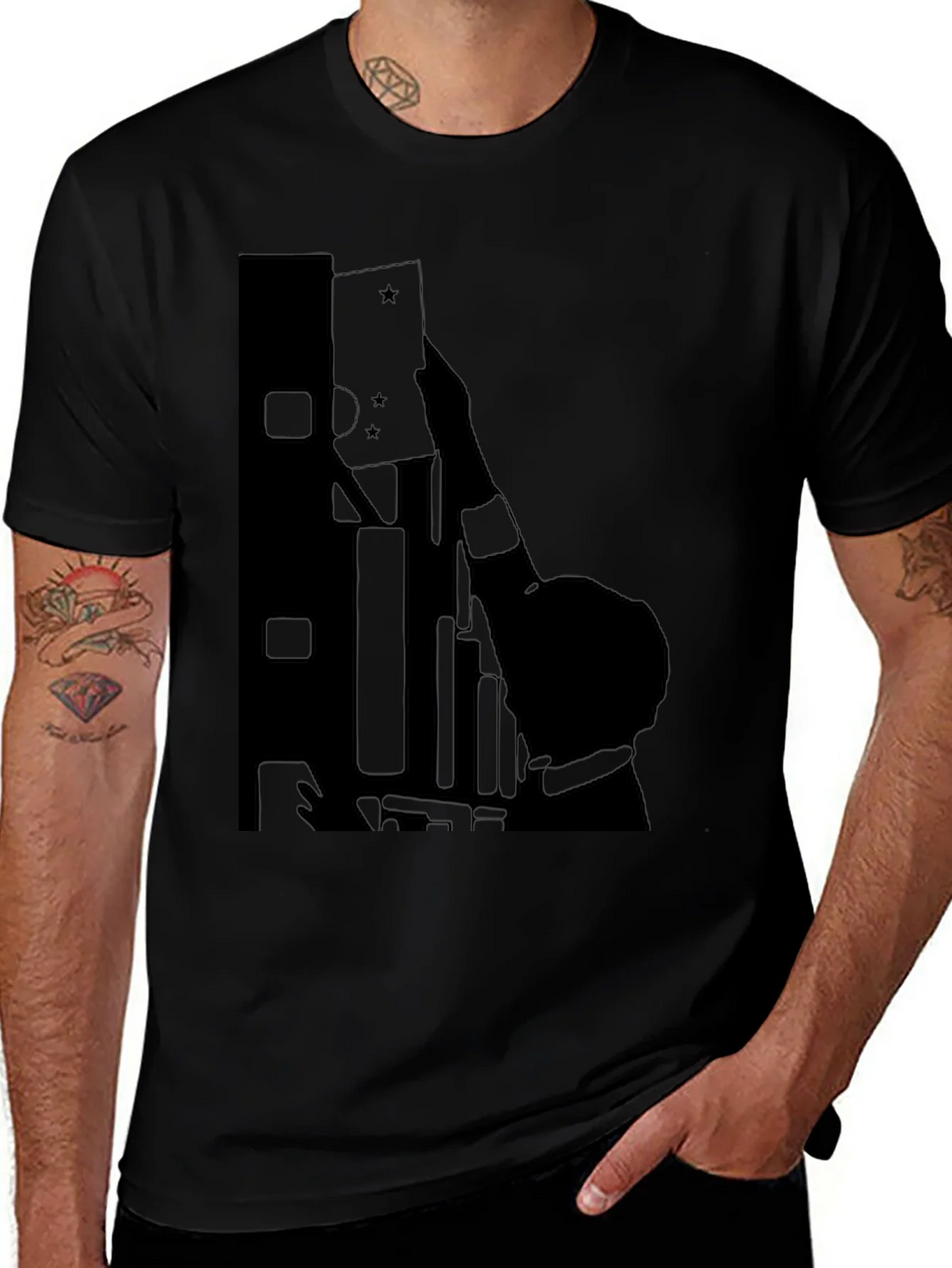 Graphic Silhouette T-Shirt - Unique Design product image 1