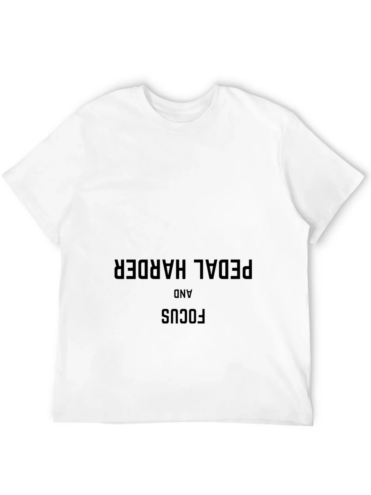 Pedal Harder & Focus Black T-Shirt - Motivational Cycling product image 11