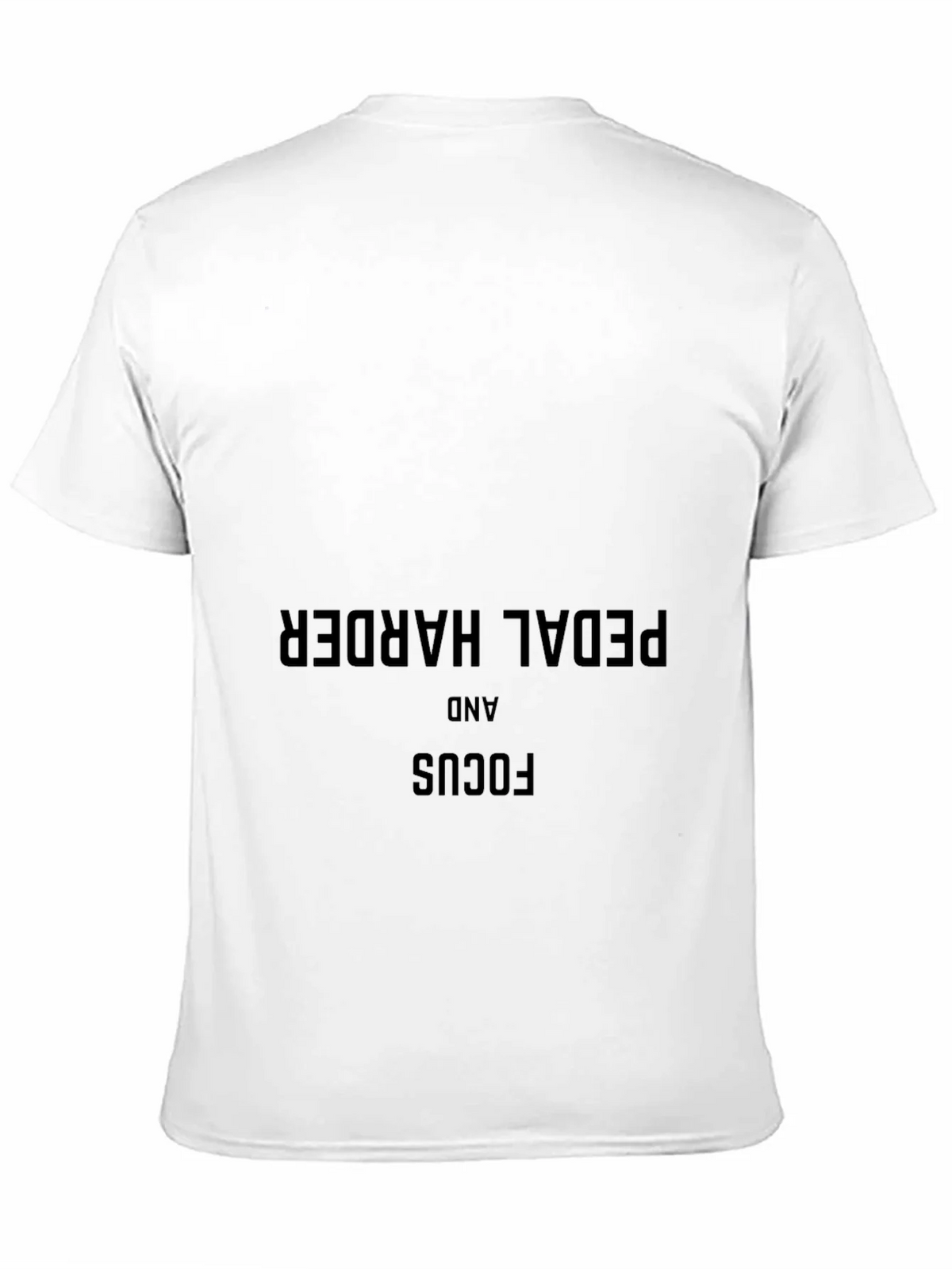 Pedal Harder & Focus Black T-Shirt - Motivational Cycling product image 10