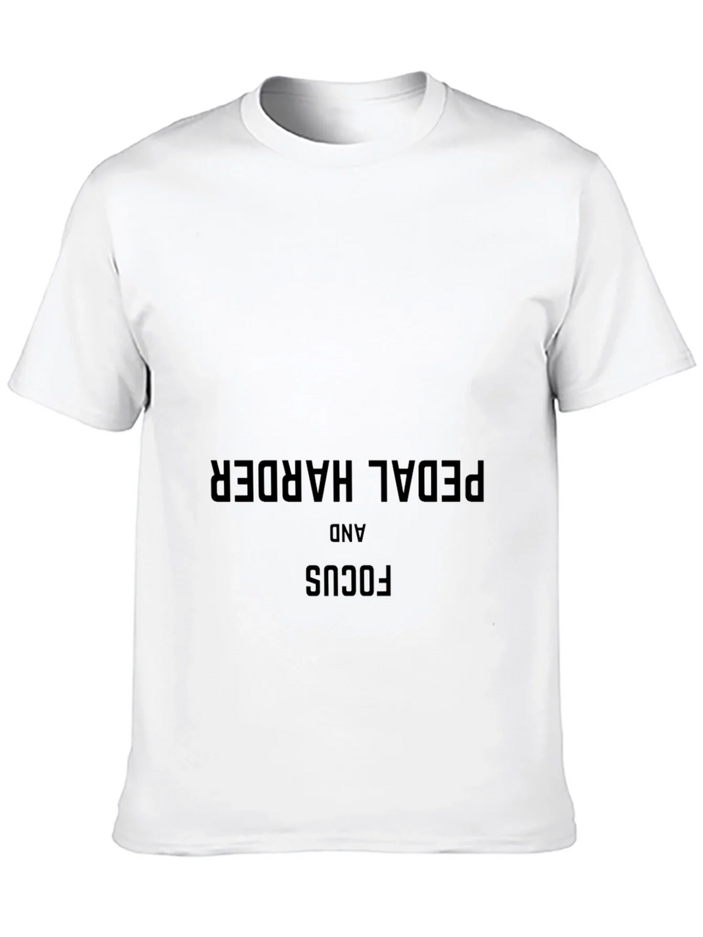Pedal Harder & Focus Black T-Shirt - Motivational Cycling product image 9