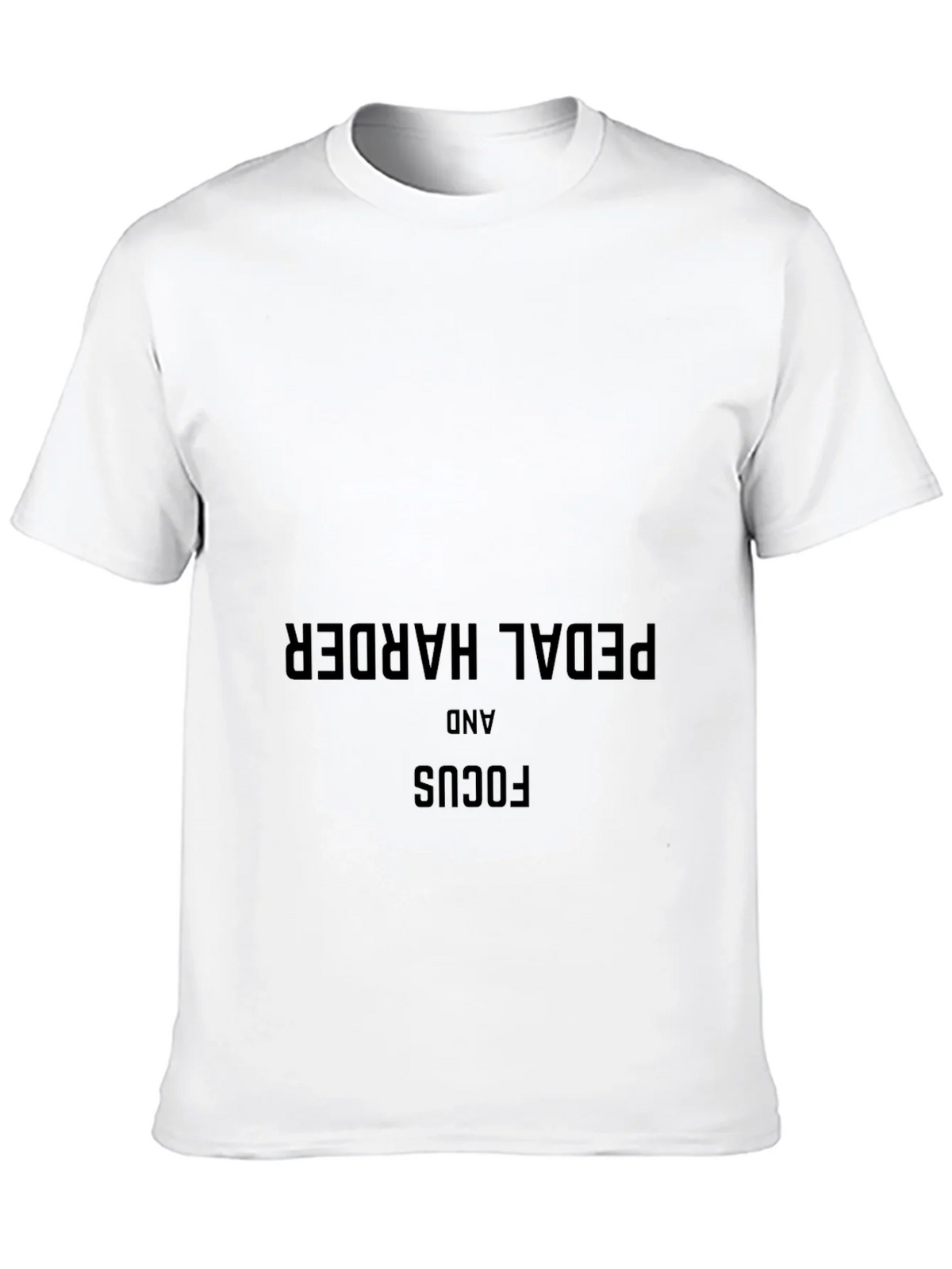 Pedal Harder & Focus Black T-Shirt - Motivational Cycling product image 9