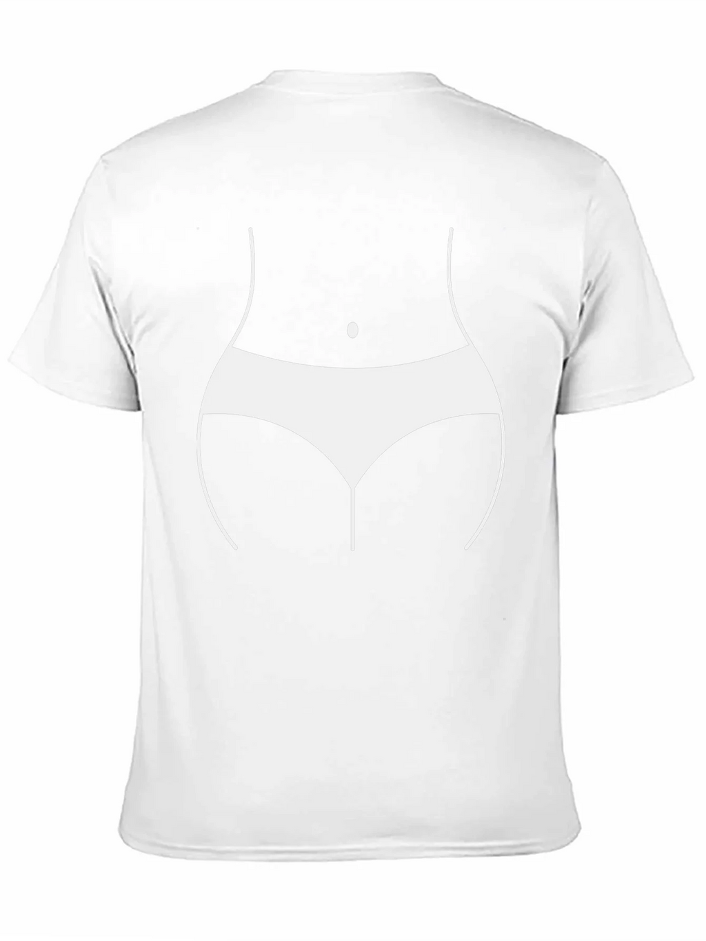 Humorous Body Outline T-Shirt - Black product image 10
