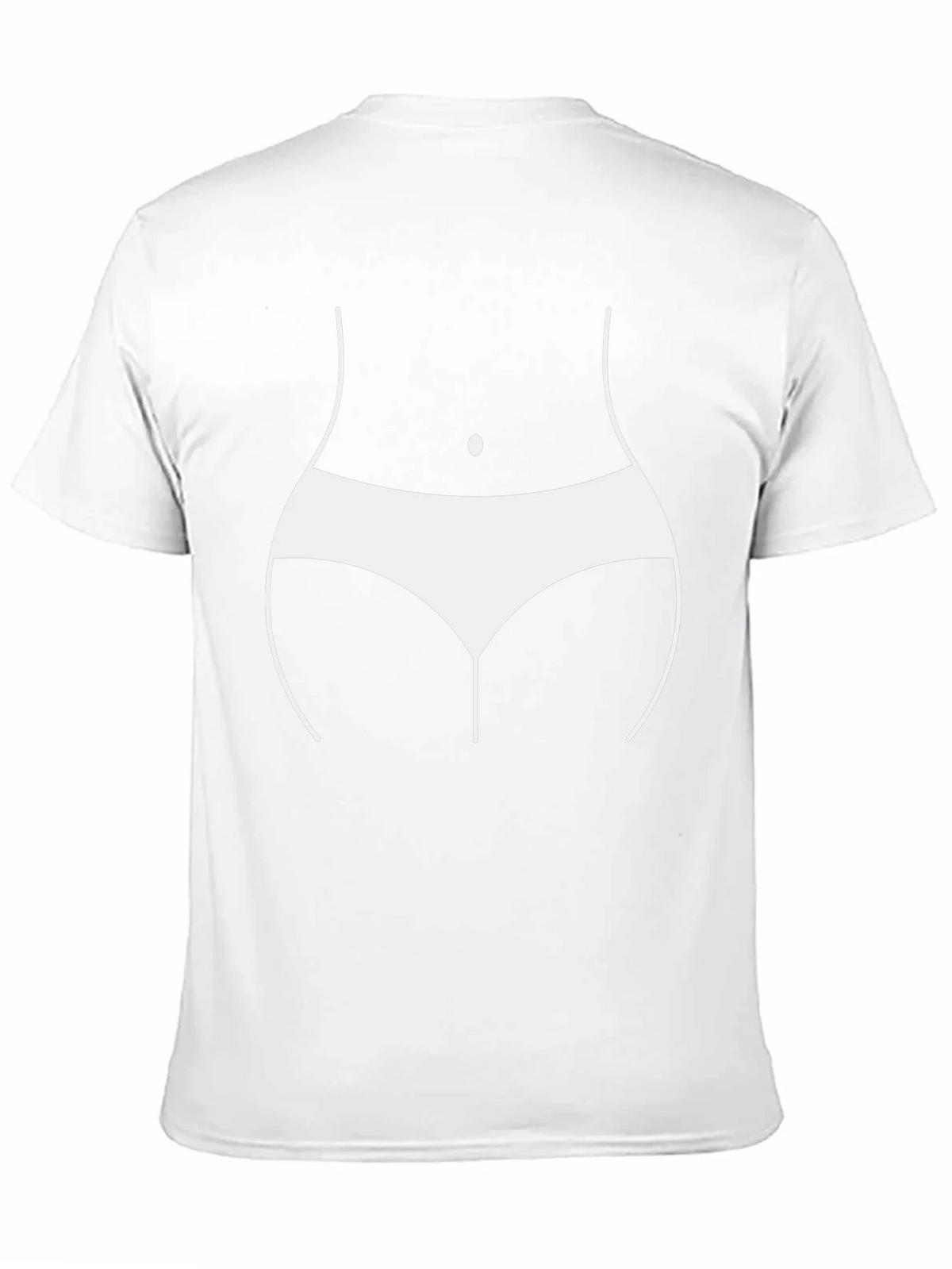 Humorous Body Outline T-Shirt - Black product image 10