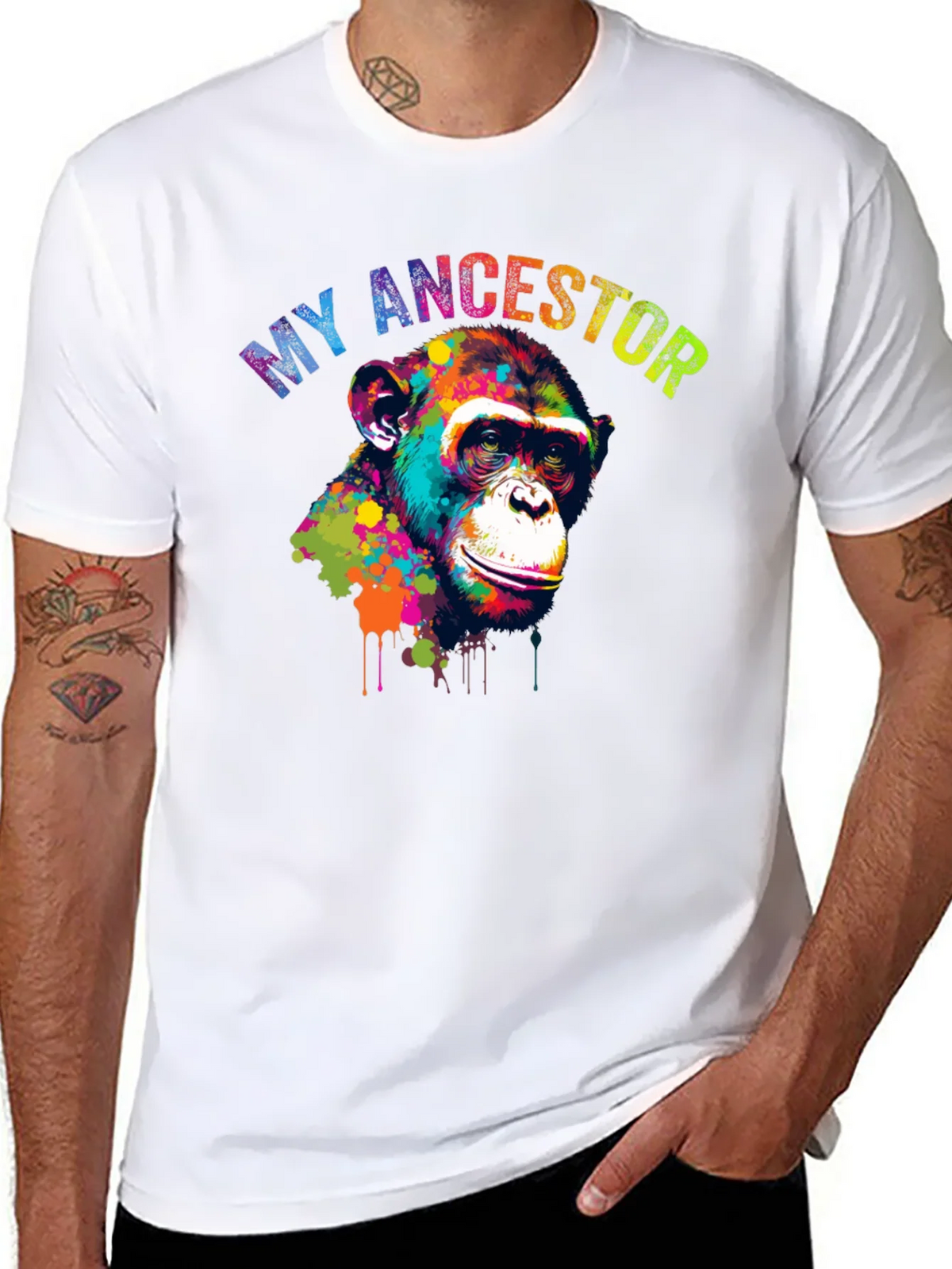 My Ancestor Monkey Graphic T-Shirt product image 5