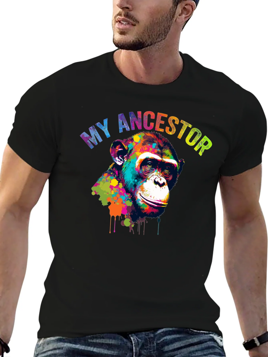 My Ancestor Monkey Graphic T-Shirt product image 4