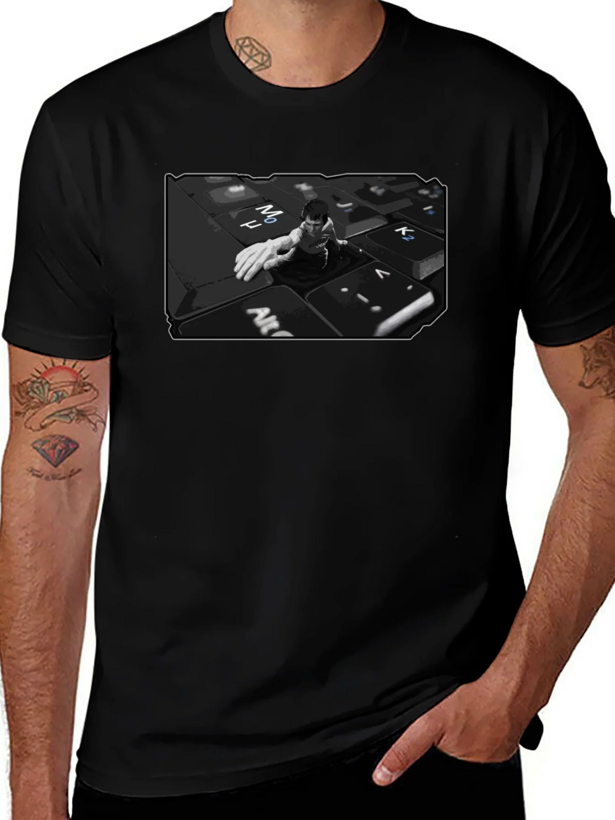 Keyboard Warrior Graphic T-Shirt product image 1