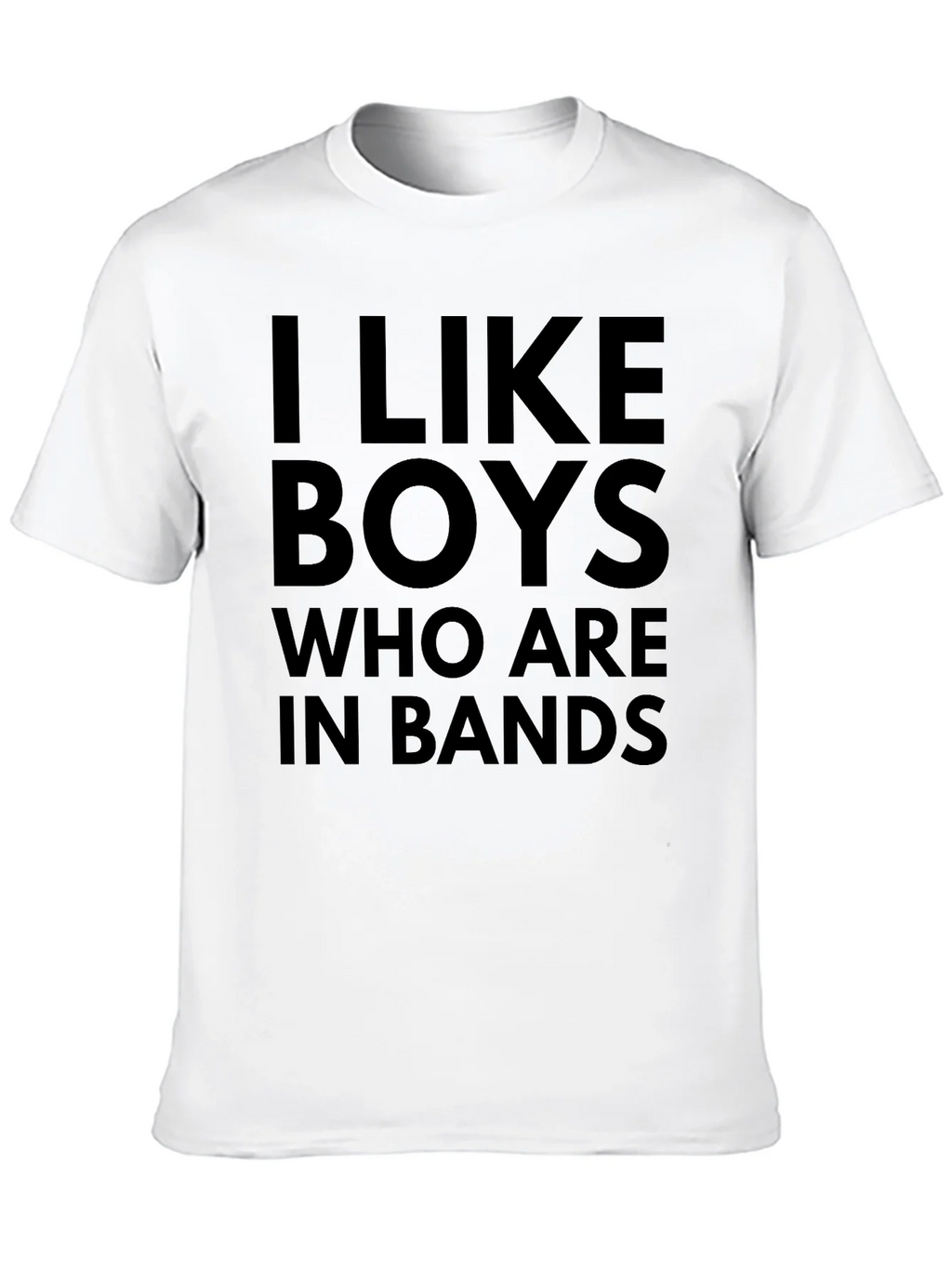 I Like Boys Who Are In Bands Black T-Shirt product image 9