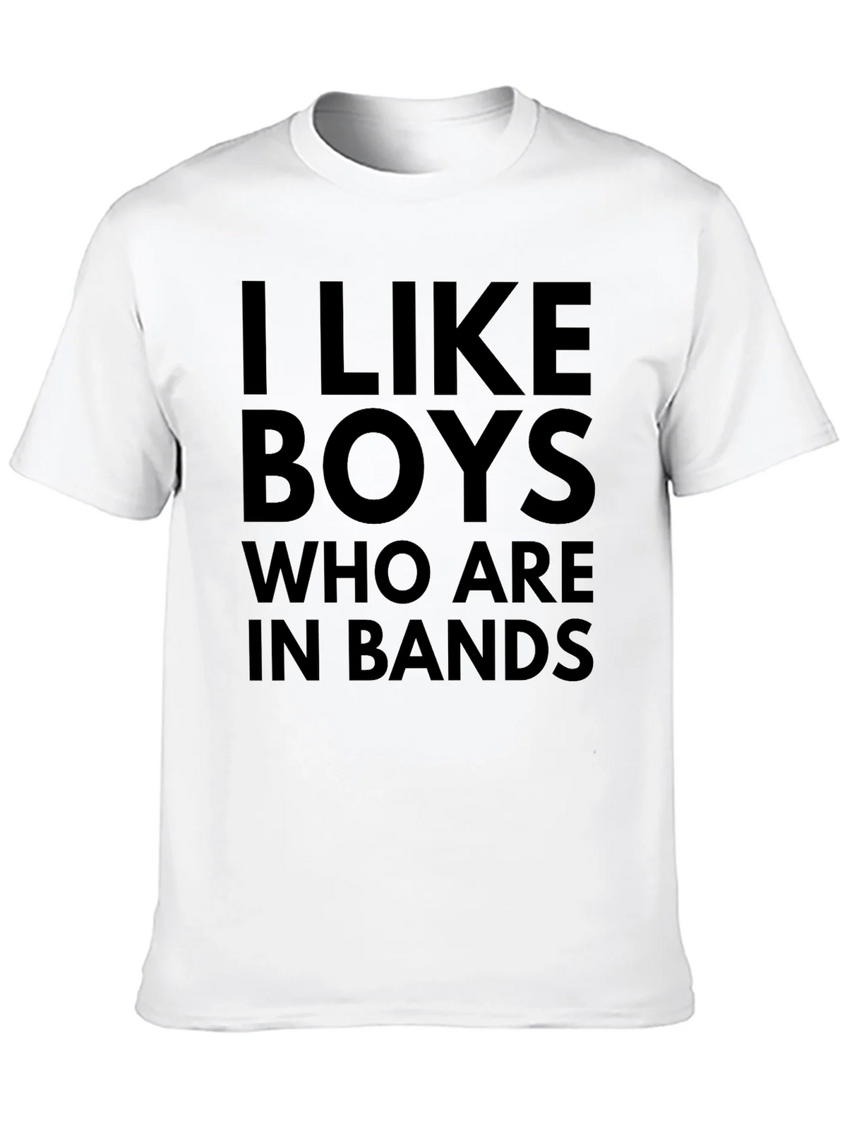 I Like Boys Who Are In Bands Black T-Shirt product image 9