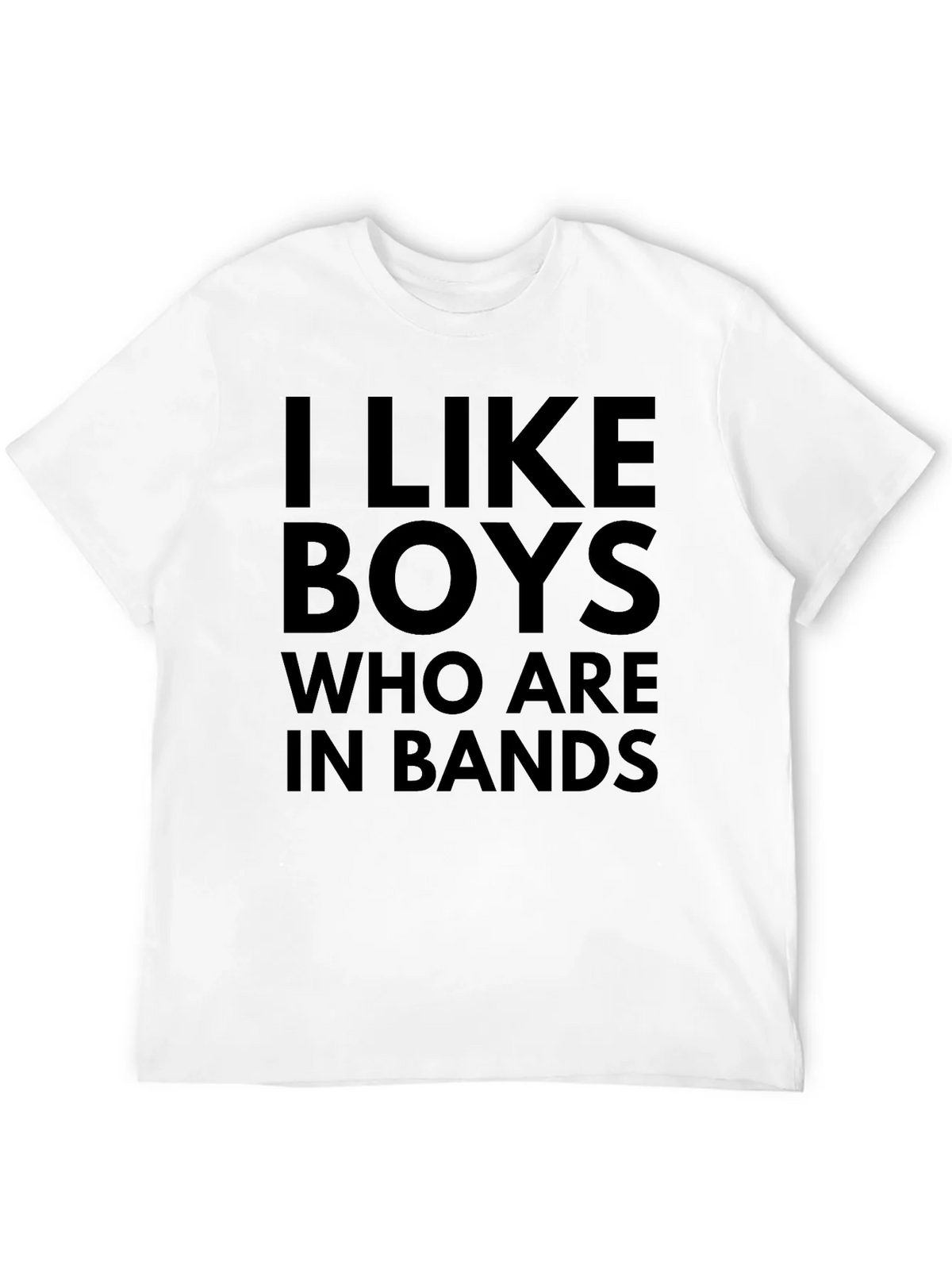 I Like Boys Who Are In Bands Black T-Shirt product image 11