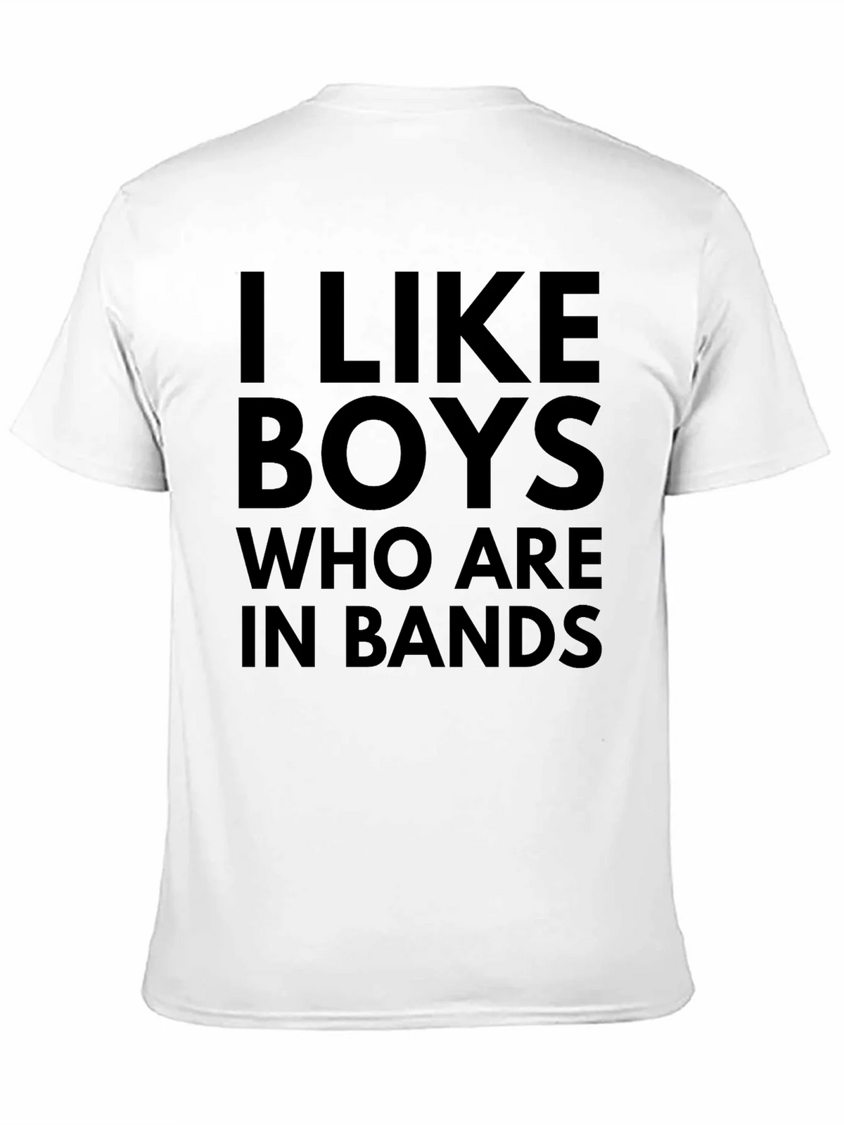 I Like Boys Who Are In Bands Black T-Shirt product image 10
