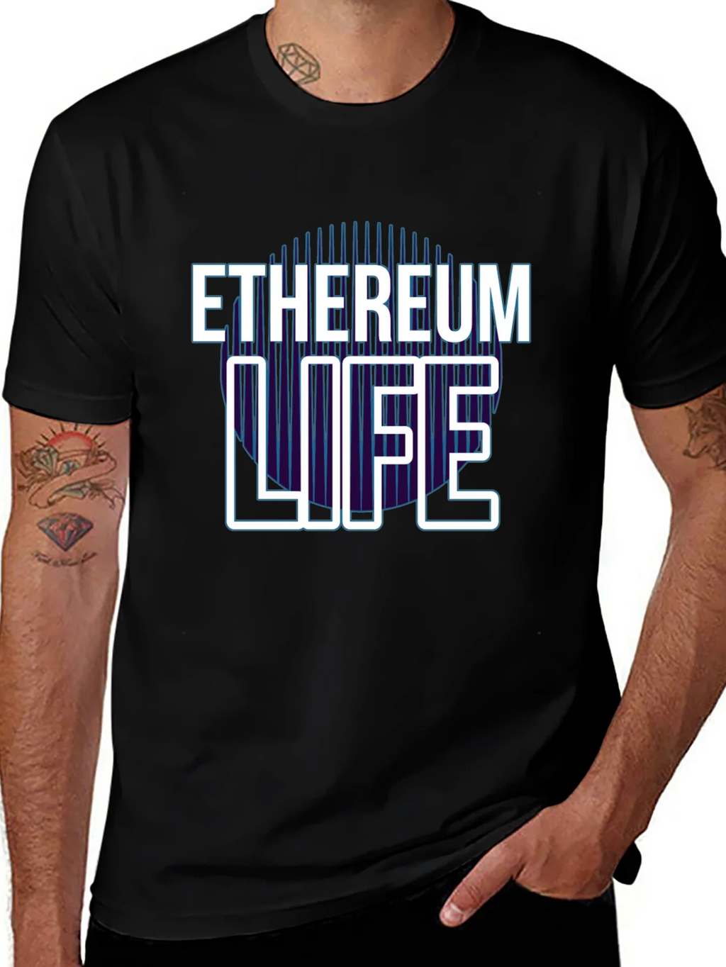 Ethereum Life Graphic Tee - Crypto Enthusiast T-Shirt product image 1