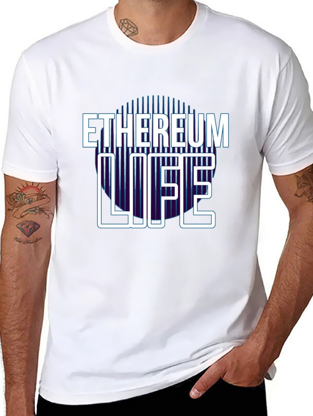 Ethereum Life Graphic Tee - Crypto Enthusiast T-Shirt product image 7