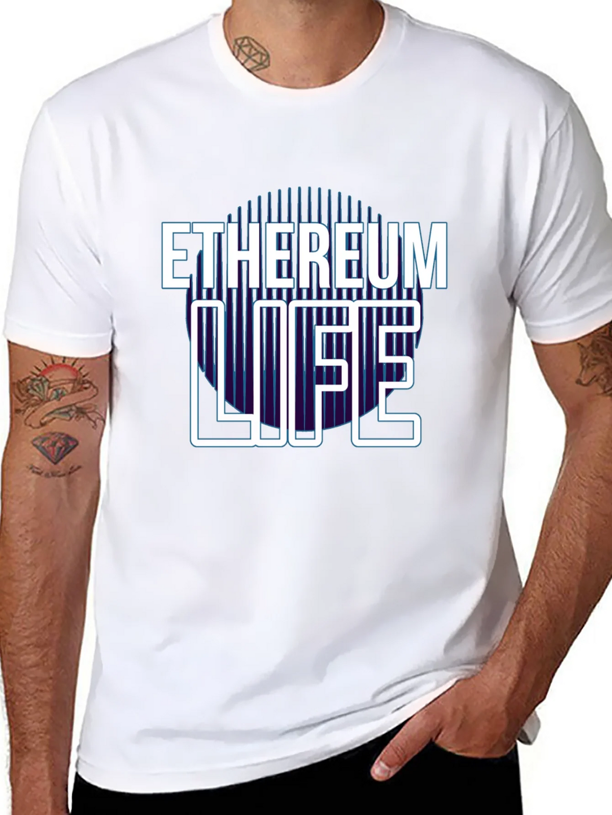 Ethereum Life Graphic Tee - Crypto Enthusiast T-Shirt product image 7