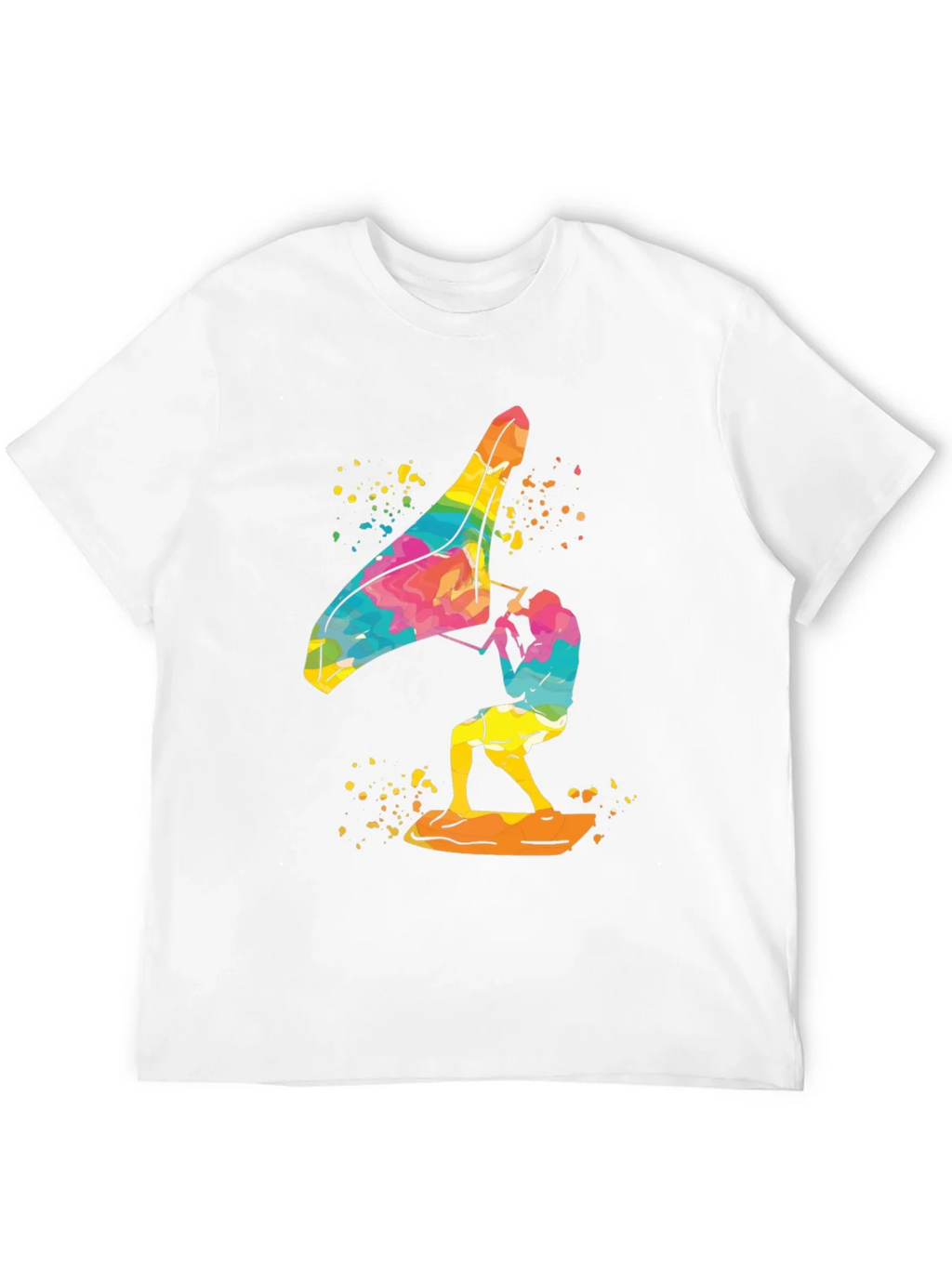 Colorful Windsurfer Graphic T-Shirt product image 10