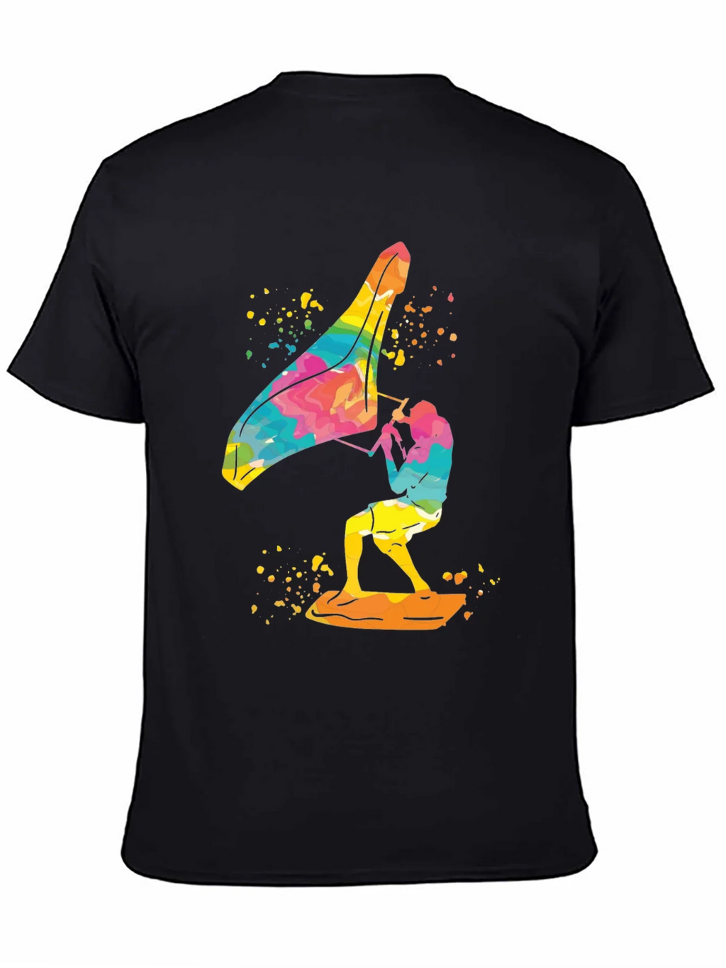 Colorful Windsurfer Graphic T-Shirt product image 3