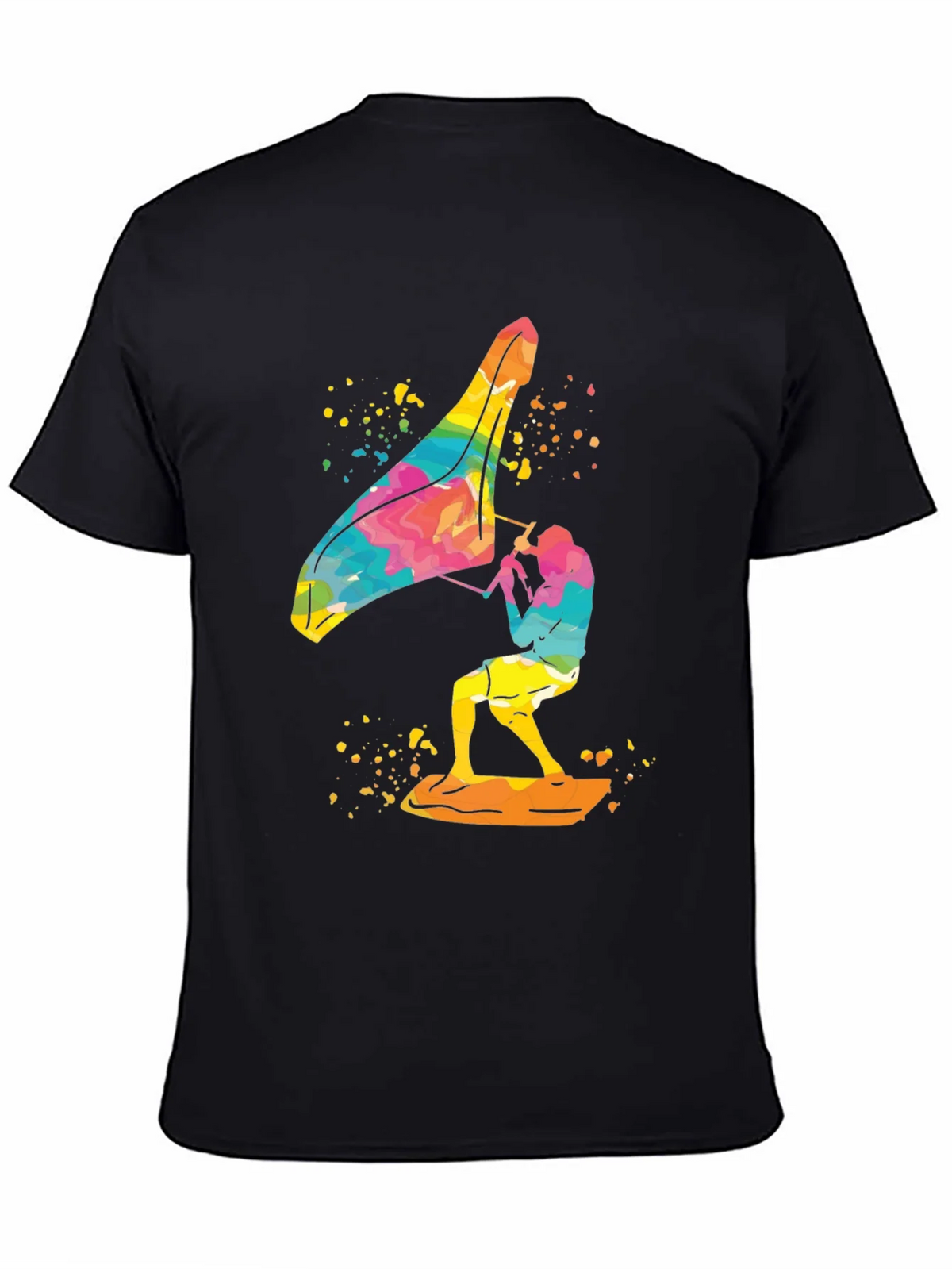 Colorful Windsurfer Graphic T-Shirt product image 3