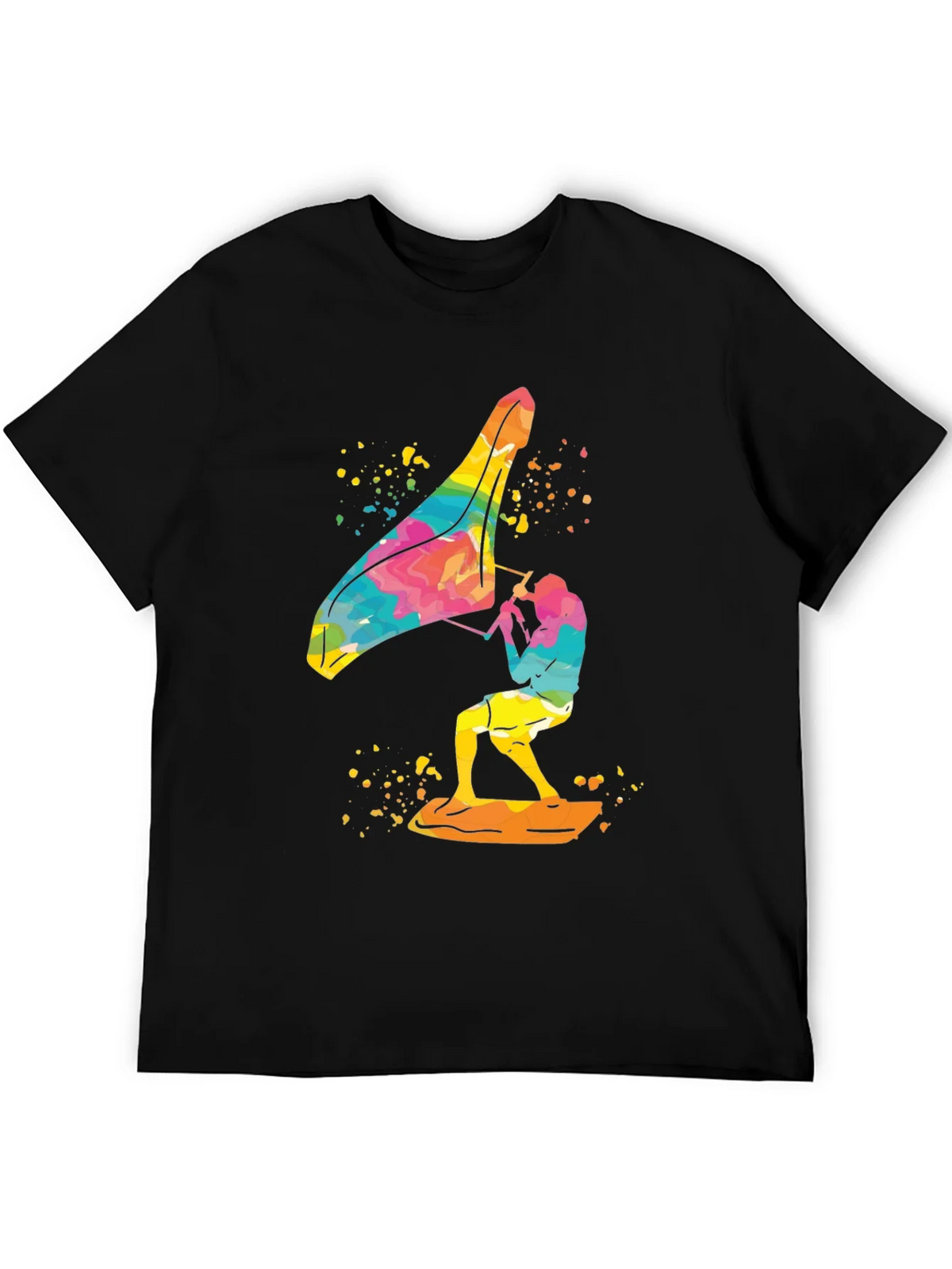 Colorful Windsurfer Graphic T-Shirt product image 4
