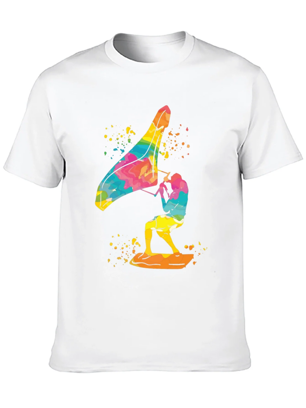 Colorful Windsurfer Graphic T-Shirt product image 8
