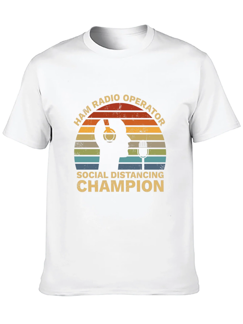 Ham Radio Operator Social Distancing Champion T-Shirt product image 7