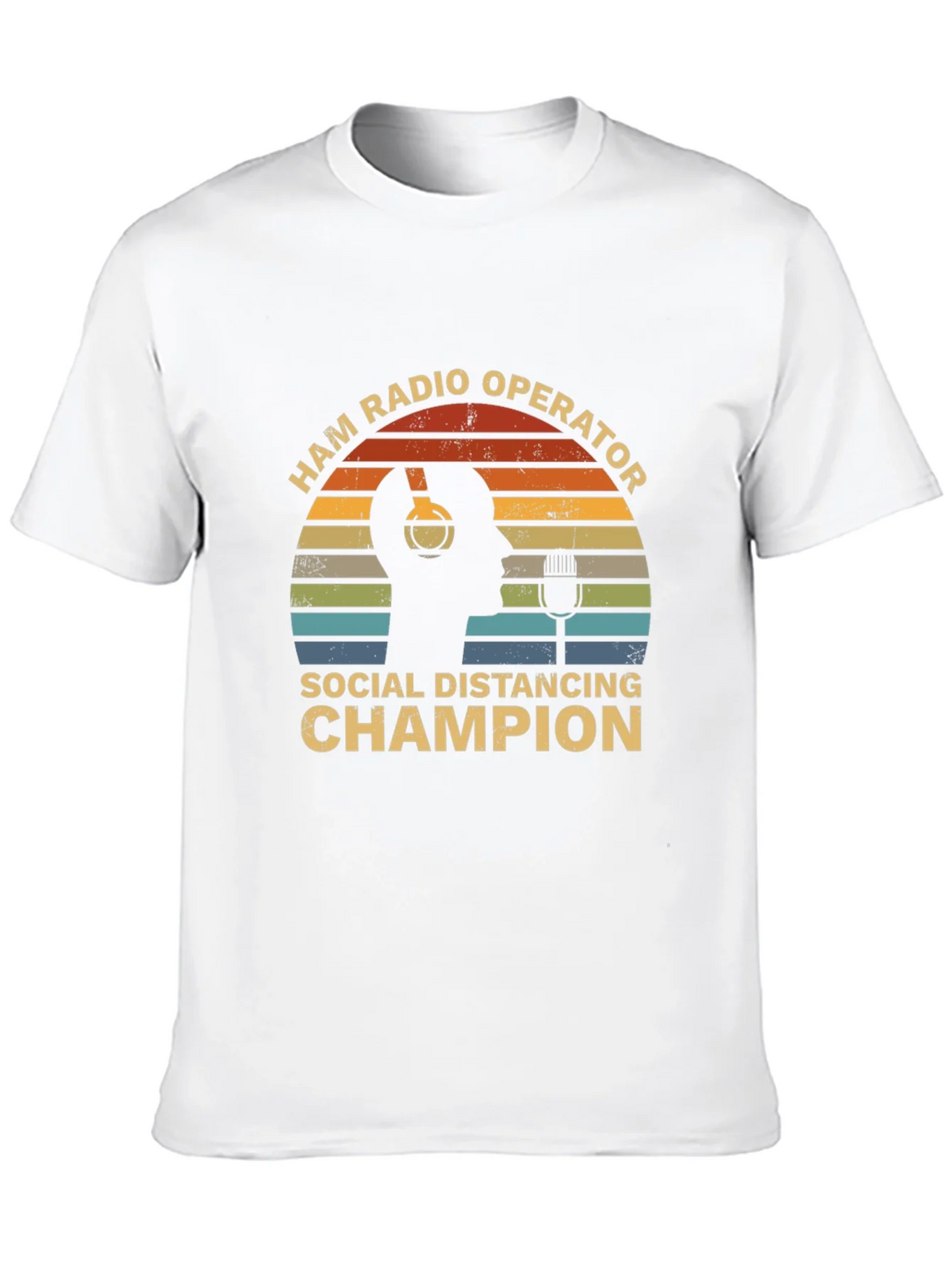 Ham Radio Operator Social Distancing Champion T-Shirt product image 7