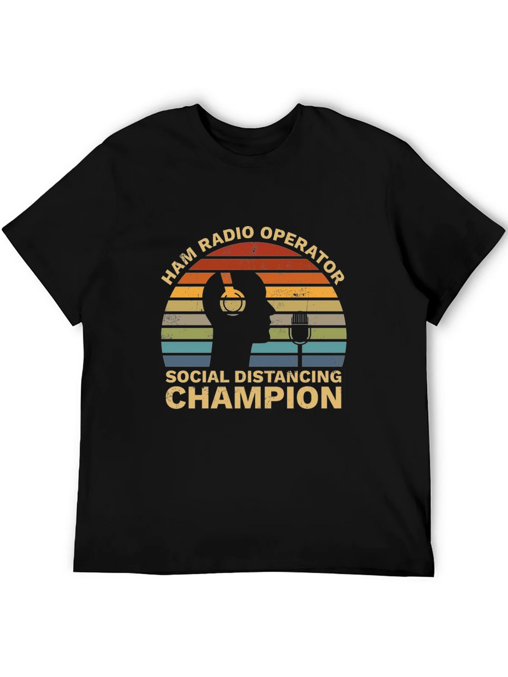 Ham Radio Operator Social Distancing Champion T-Shirt product image 3
