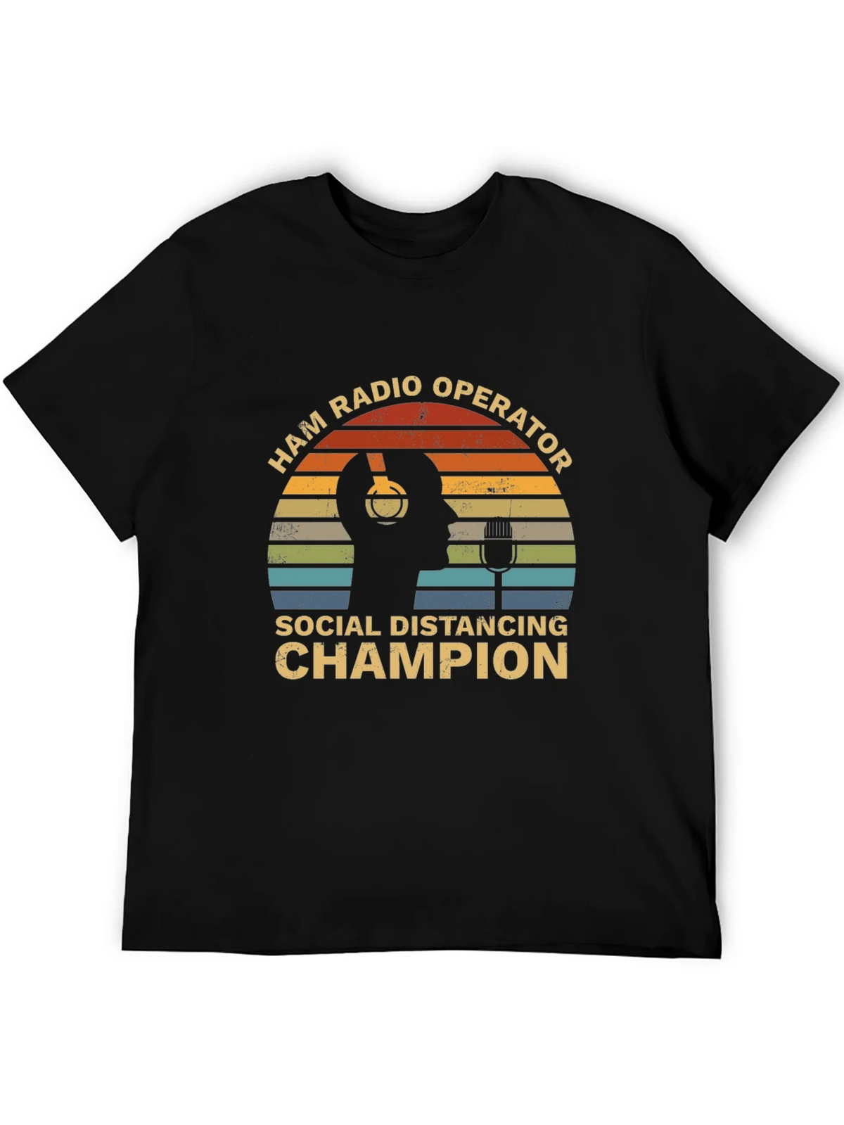 Ham Radio Operator Social Distancing Champion T-Shirt product image 3