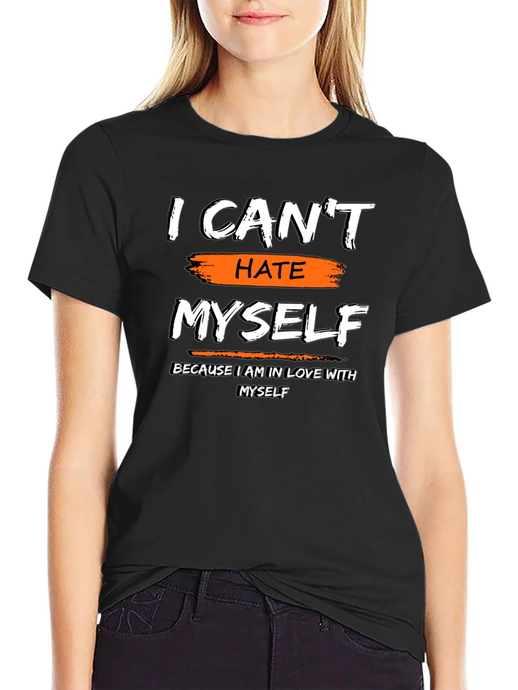 I Cant Hate Myself Graphic Tee - Black product image 2