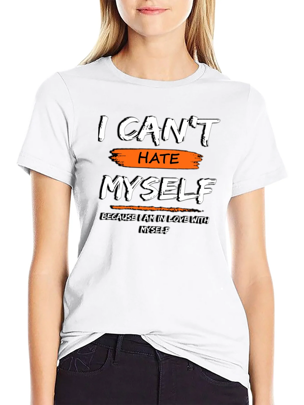 I Cant Hate Myself Graphic Tee - Black product image 8