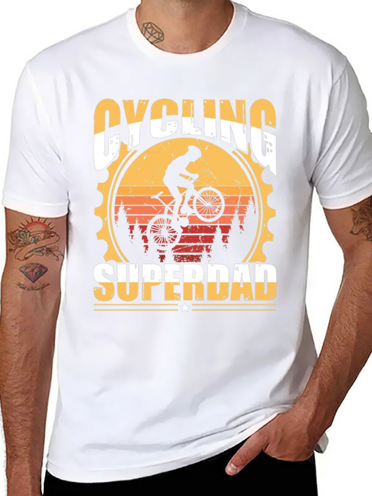 Cycling Superdad T-Shirt product image 5
