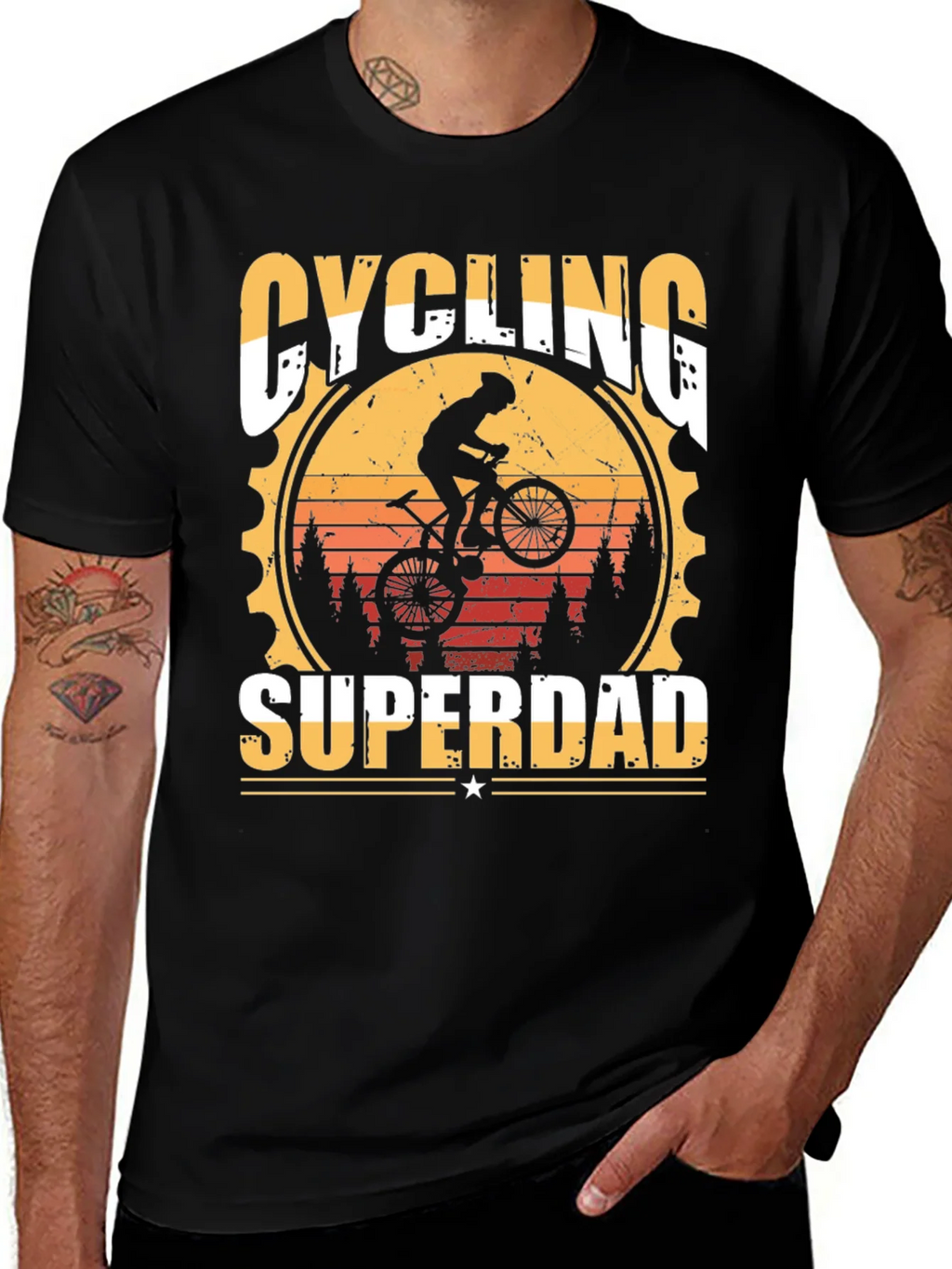 Cycling Superdad T-Shirt product image 1