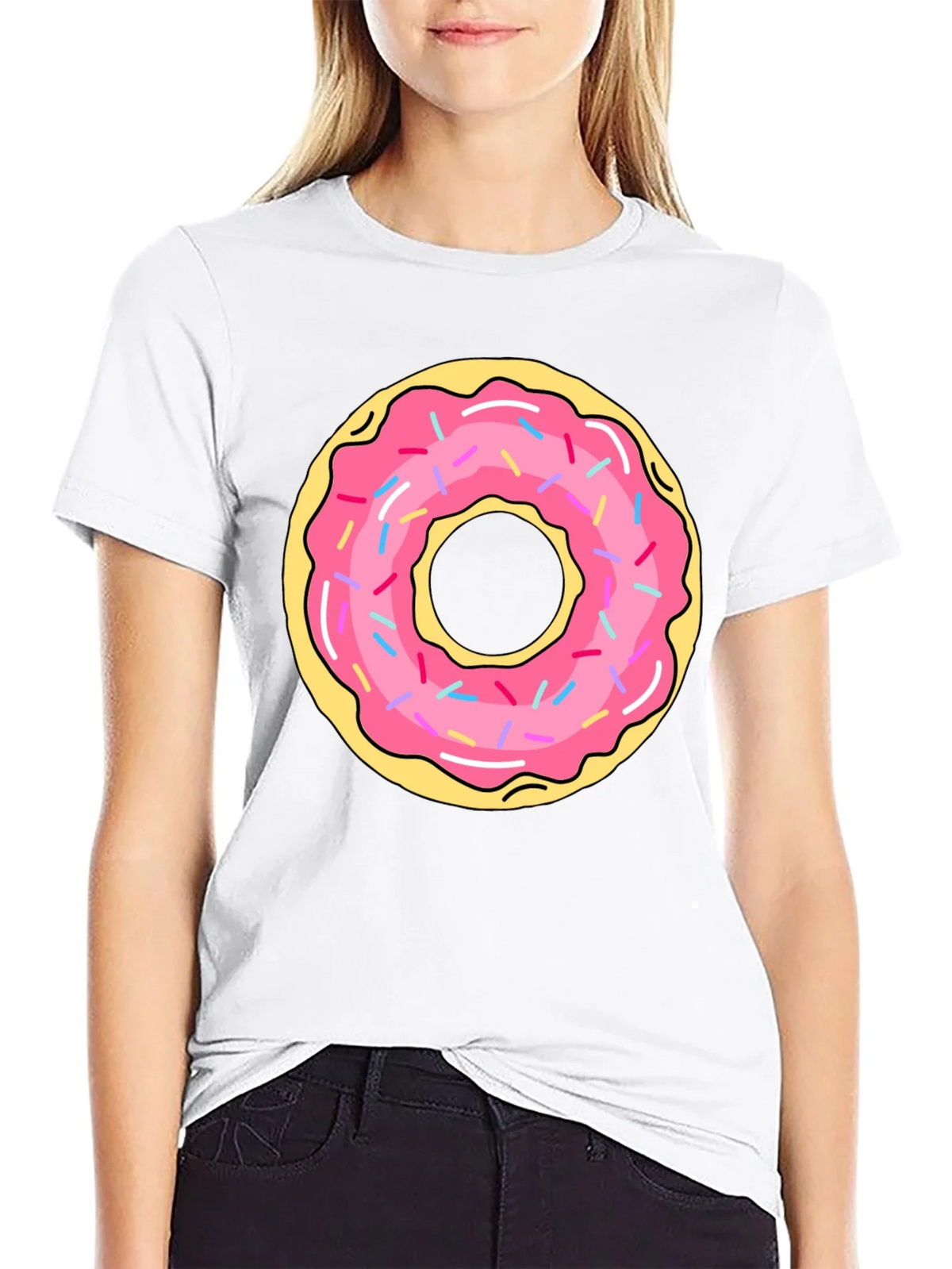 Donut Graphic Black T-Shirt product image 8