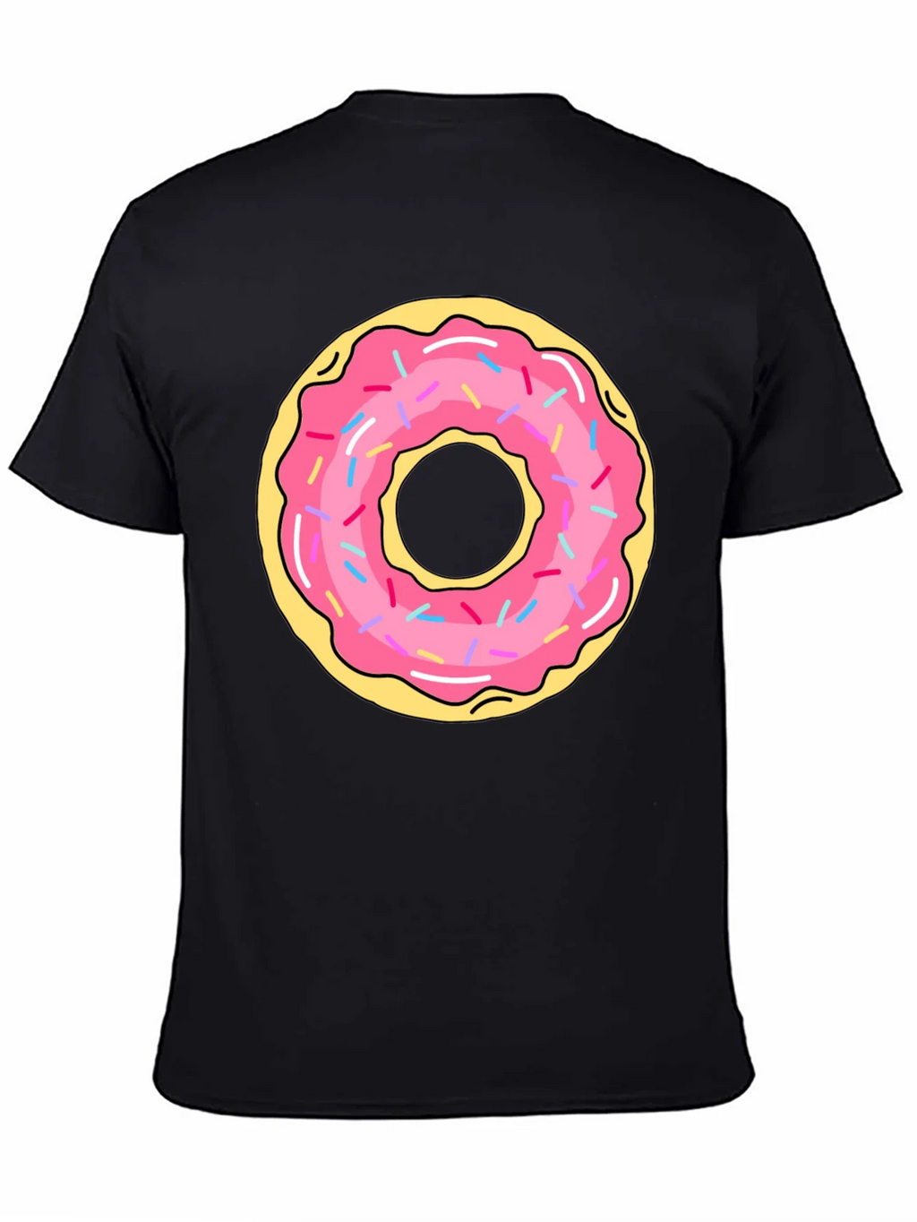 Donut Graphic Black T-Shirt product image 4