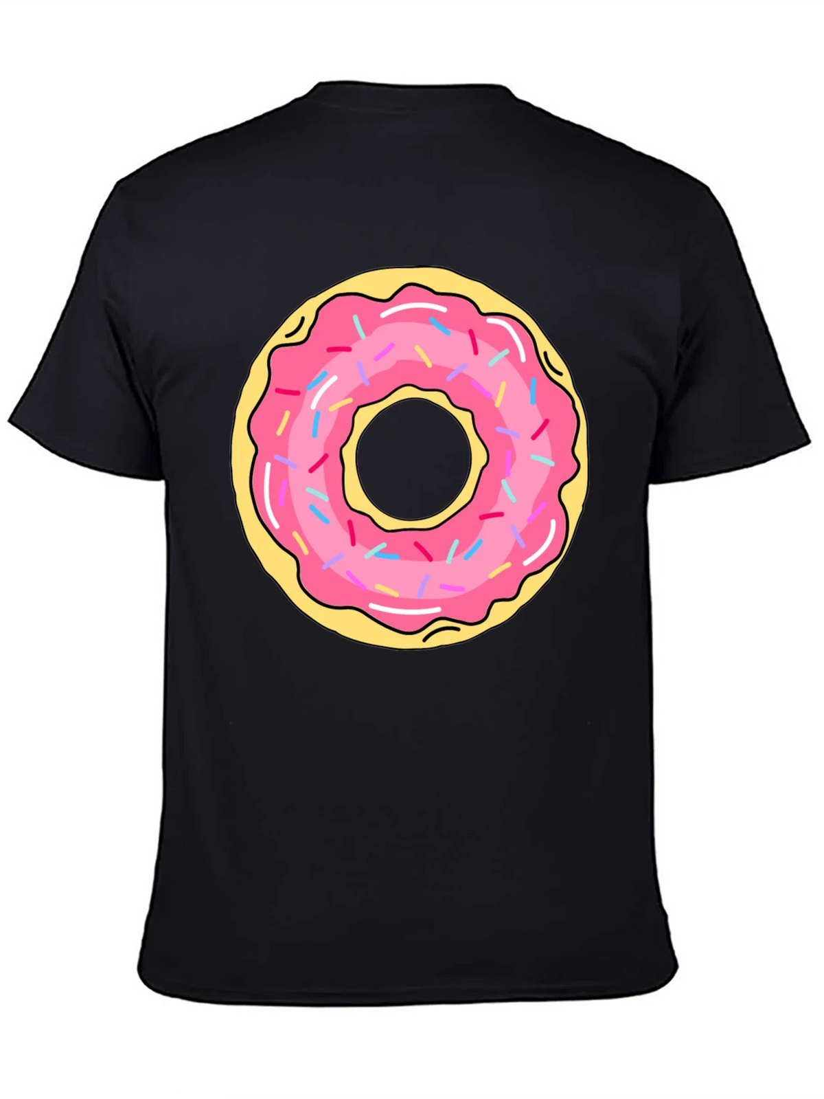 Donut Graphic Black T-Shirt product image 4