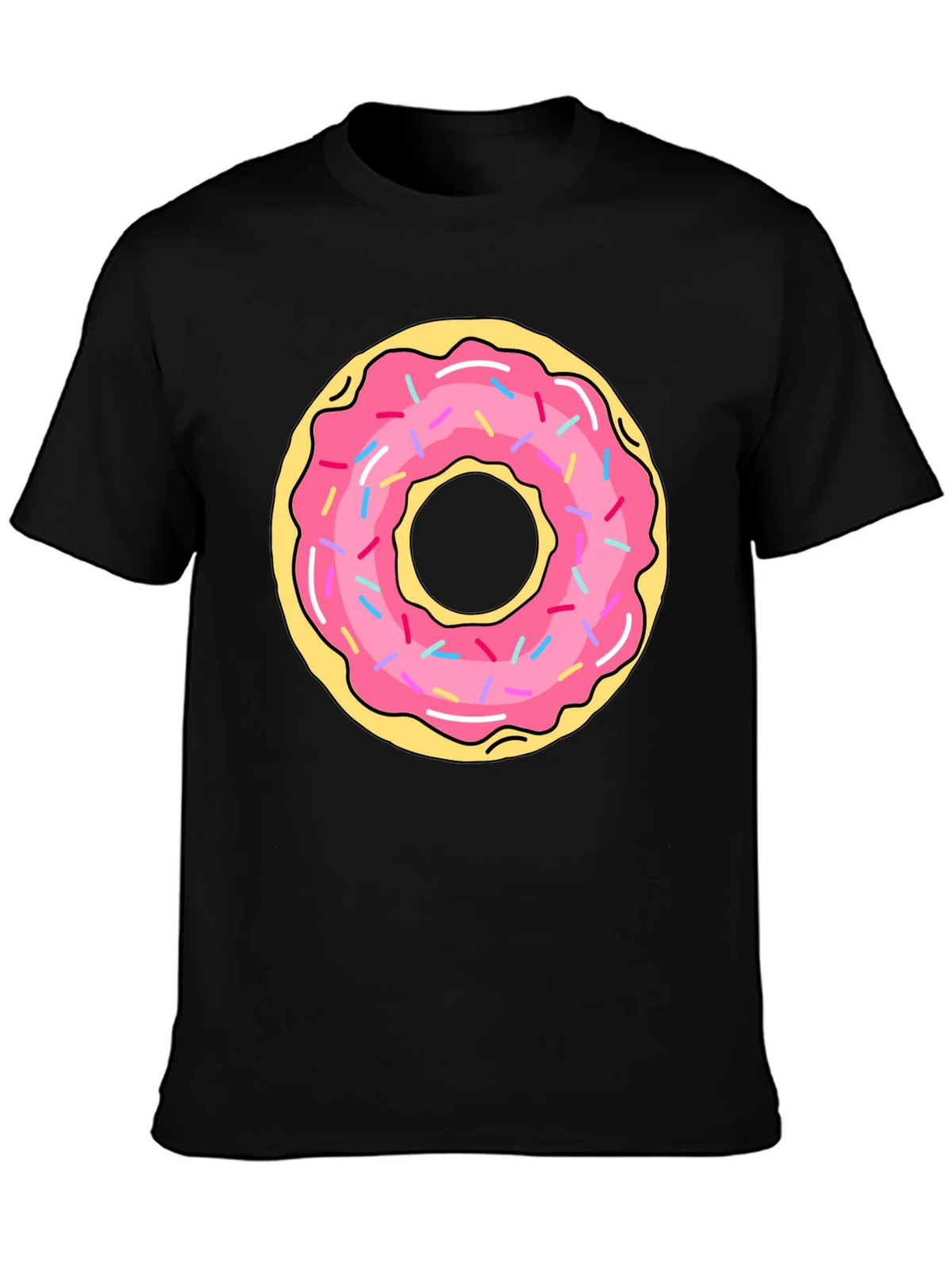 Donut Graphic Black T-Shirt product image 3