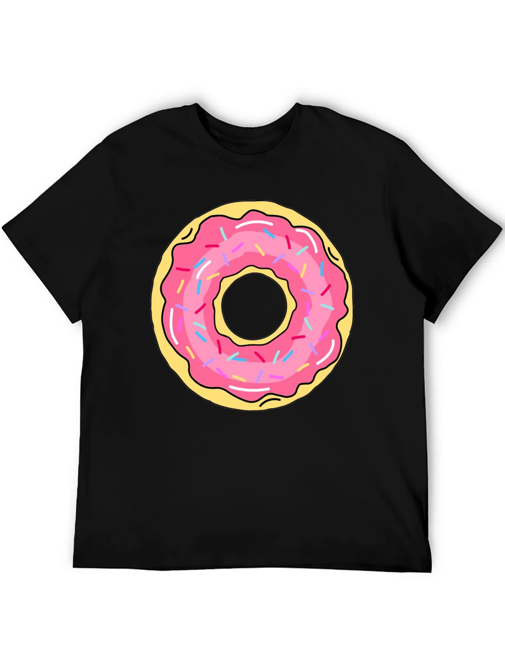 Donut Graphic Black T-Shirt product image 5